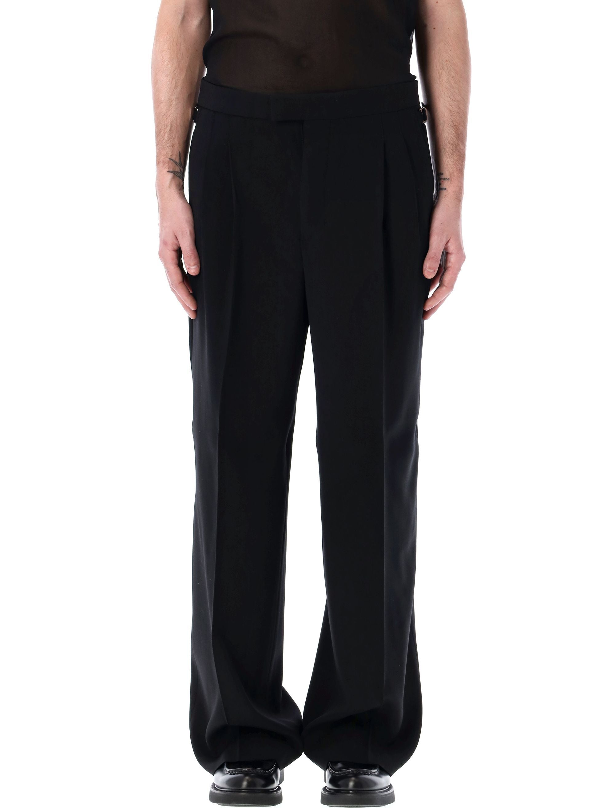 AMI PARIS-OUTLET-SALE-Trousers SCHWARZ-ARCHIVIST