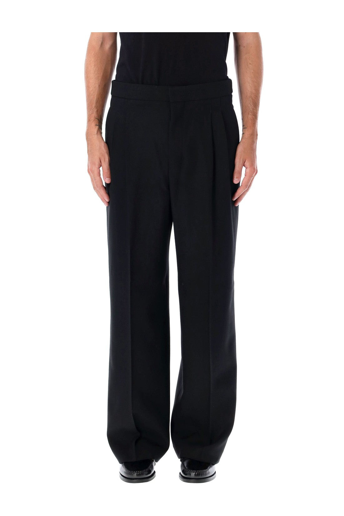 AMI PARIS-OUTLET-SALE-Trousers SCHWARZ-ARCHIVIST