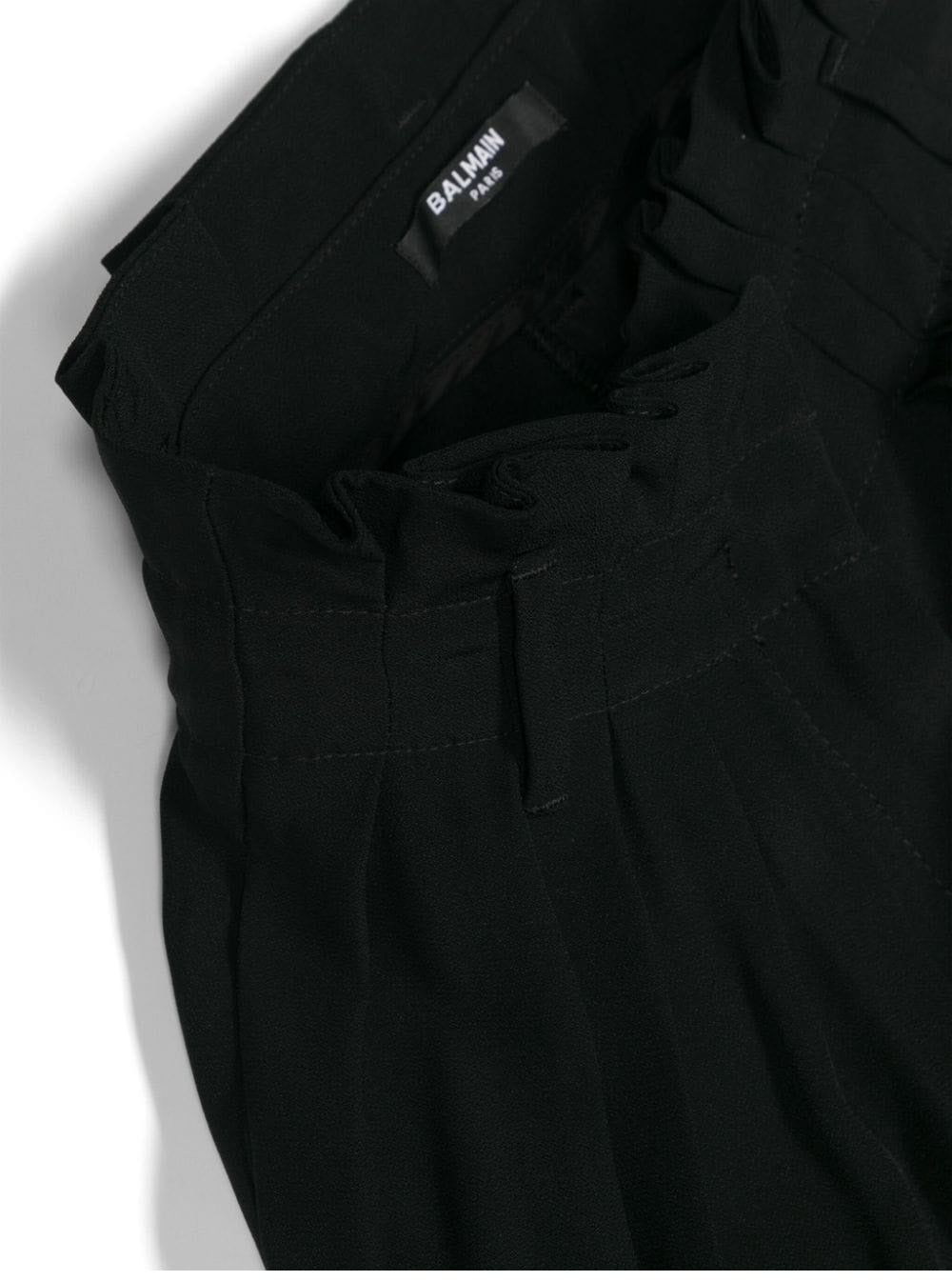 BALMAIN KIDS-OUTLET-SALE-Trousers SCHWARZ-ARCHIVIST