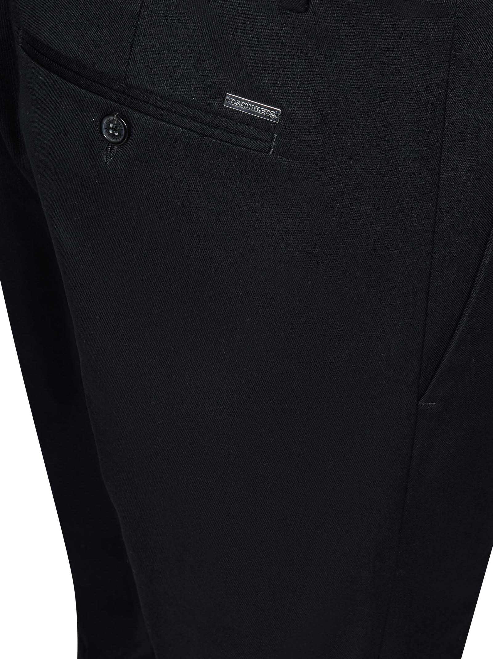 DSQUARED2-OUTLET-SALE-Trousers SCHWARZ-ARCHIVIST