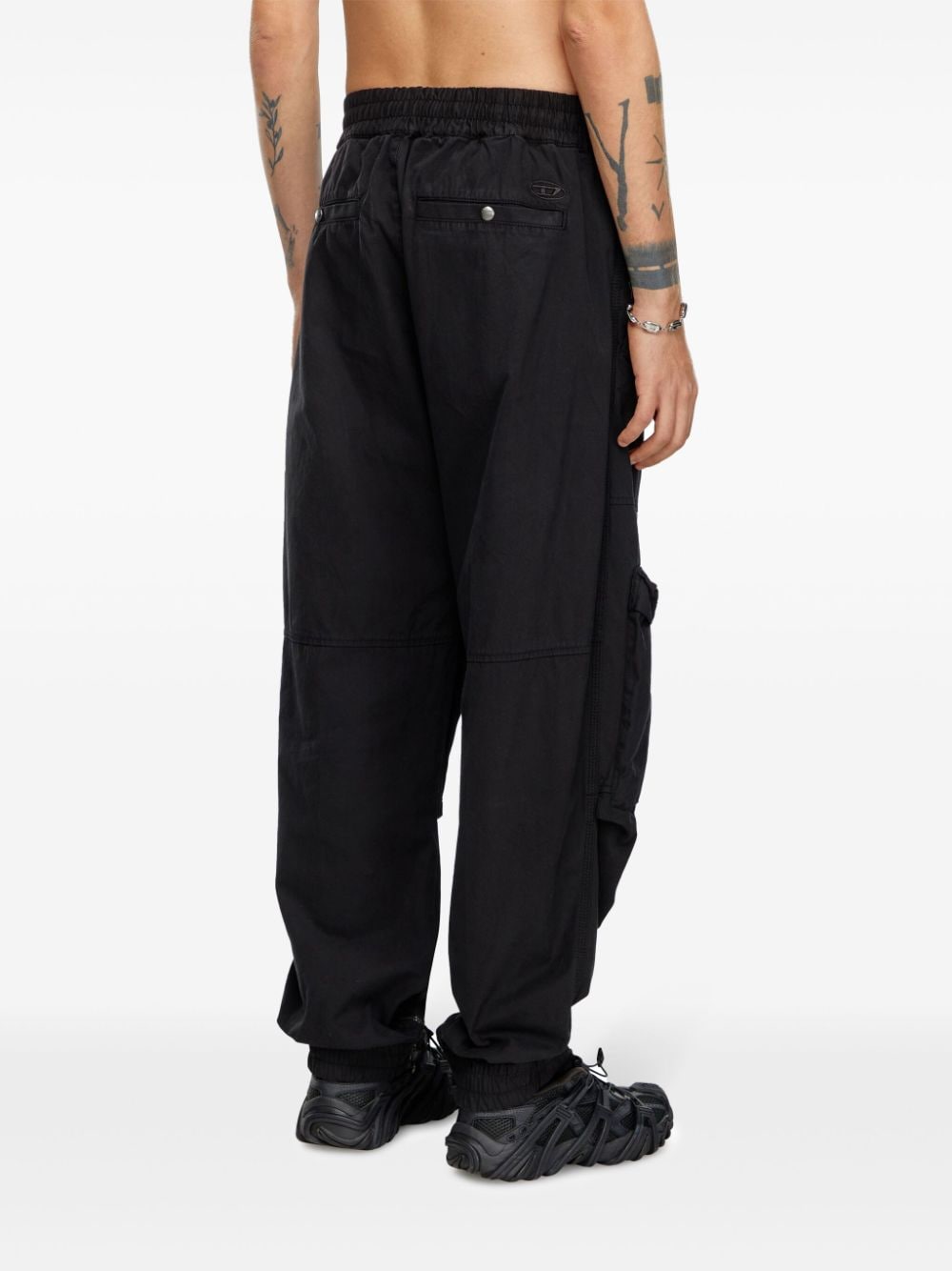 Diesel-OUTLET-SALE-Trousers SCHWARZ-ARCHIVIST