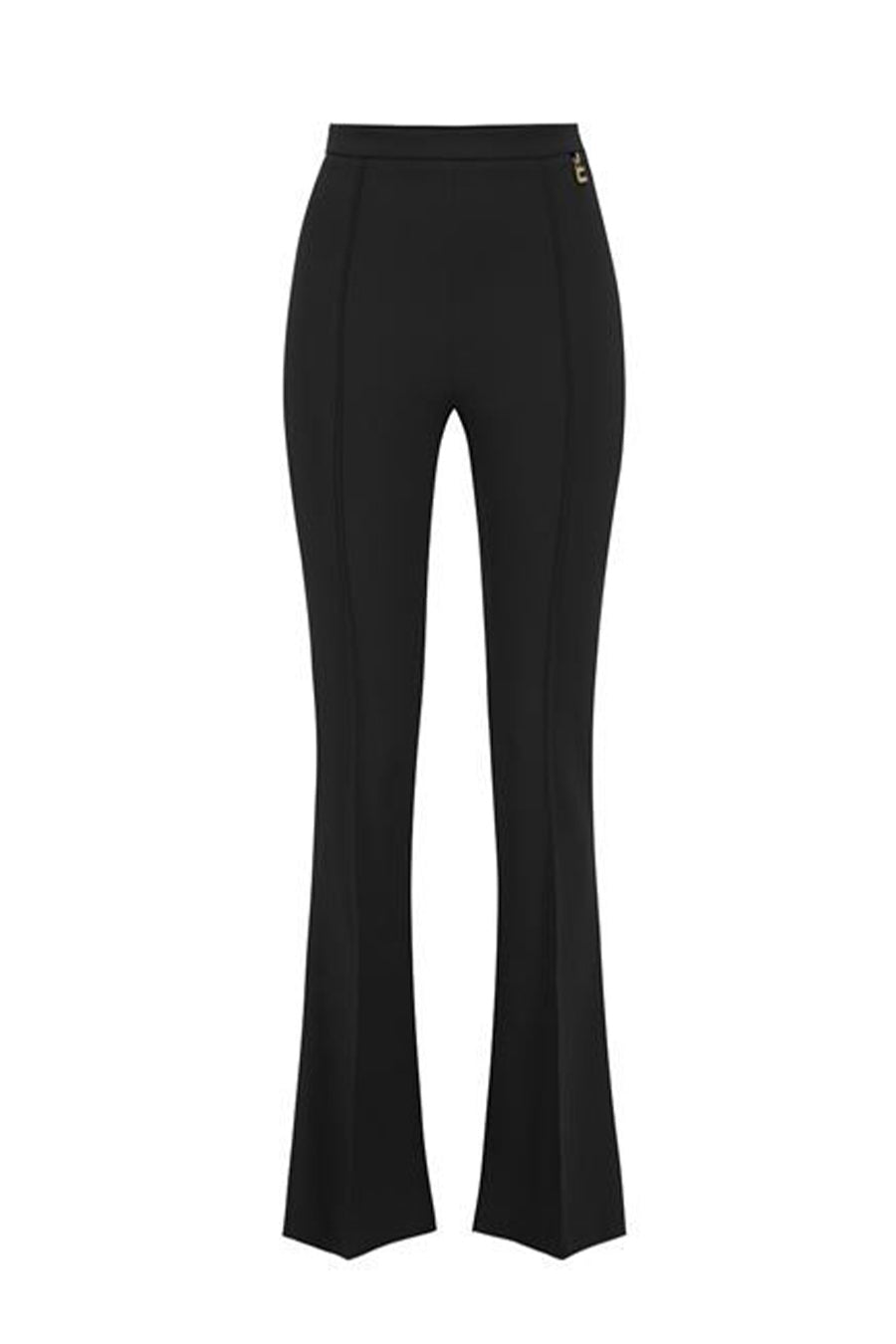 ELISABETTA FRANCHI-OUTLET-SALE-Trousers SCHWARZ-ARCHIVIST