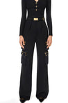 Elisabetta Franchi-OUTLET-SALE-Trousers SCHWARZ-ARCHIVIST