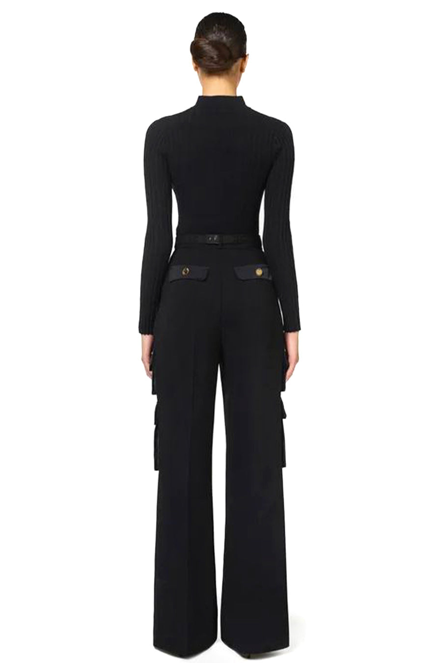 Elisabetta Franchi-OUTLET-SALE-Trousers SCHWARZ-ARCHIVIST