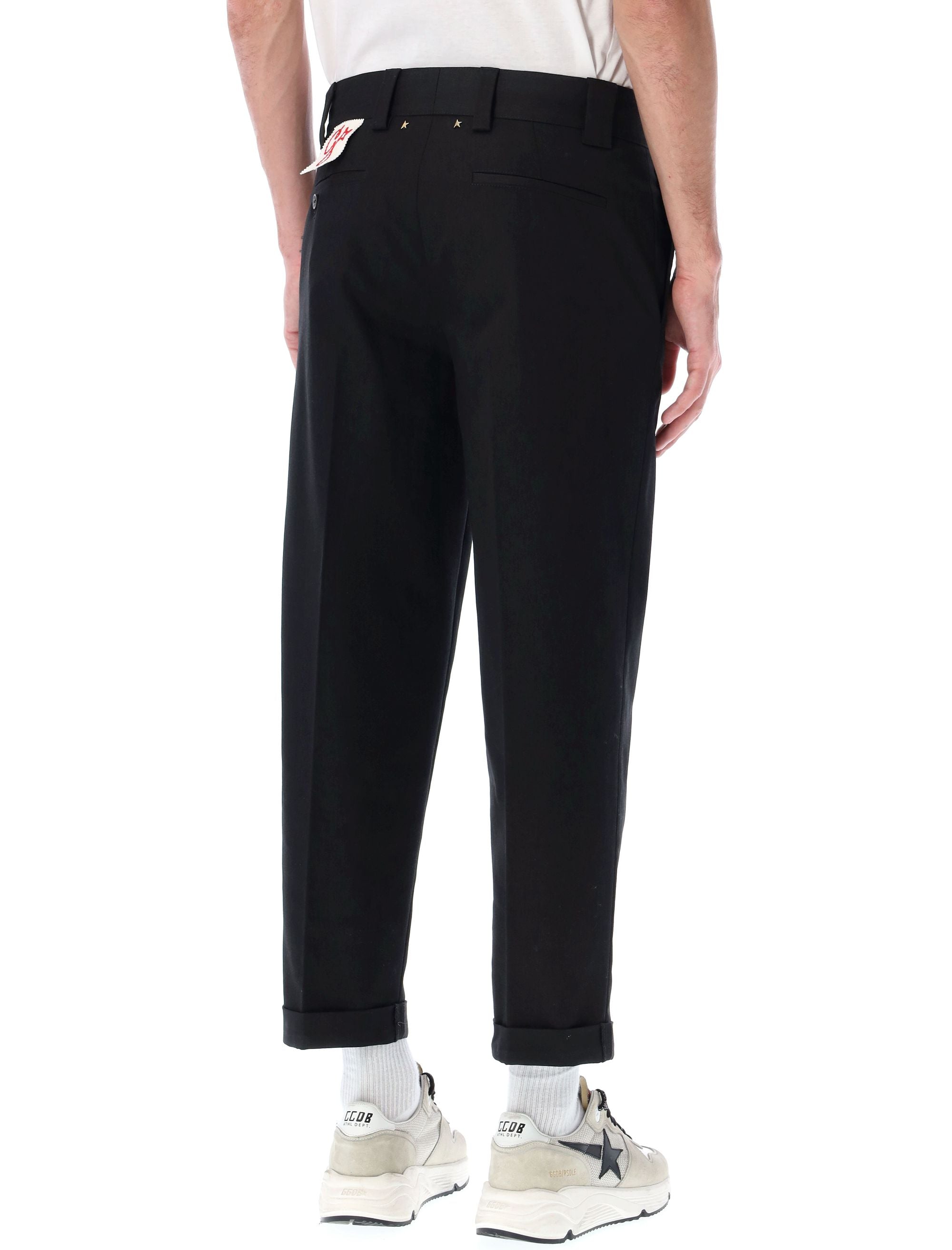 GOLDEN GOOSE DELUXE BRAND-OUTLET-SALE-Trousers SCHWARZ-ARCHIVIST