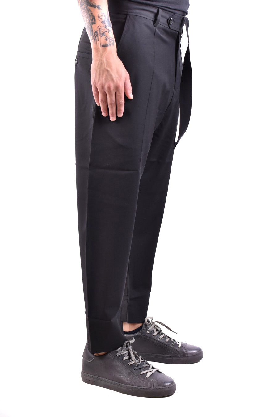 Isabel Benenato-OUTLET-SALE-Trousers SCHWARZ-ARCHIVIST