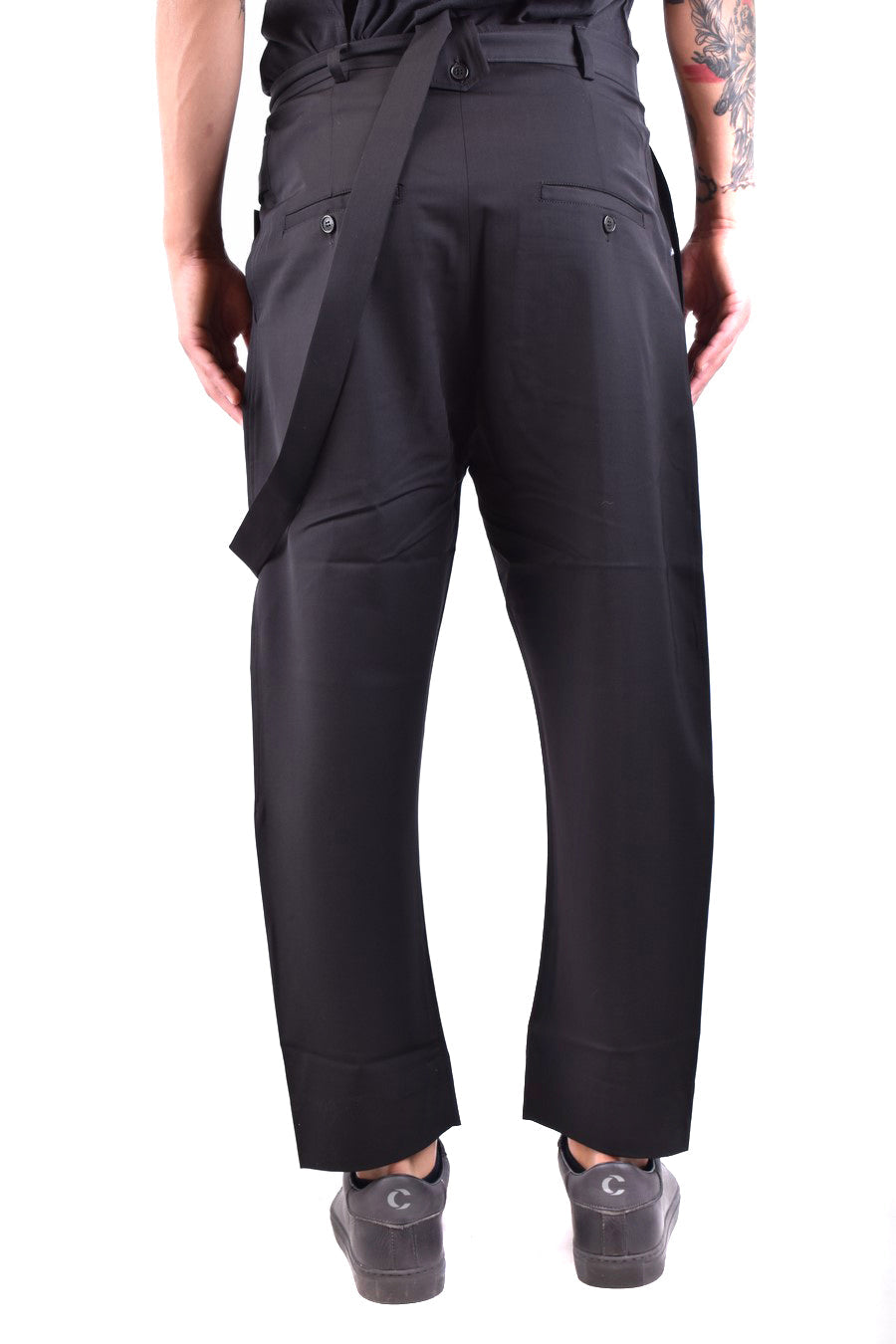 Isabel Benenato-OUTLET-SALE-Trousers SCHWARZ-ARCHIVIST