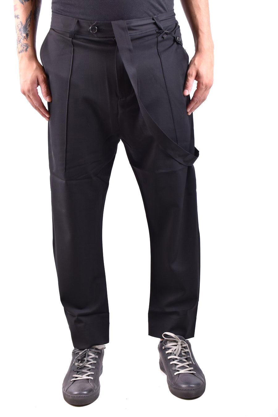 Isabel Benenato-OUTLET-SALE-Trousers SCHWARZ-ARCHIVIST