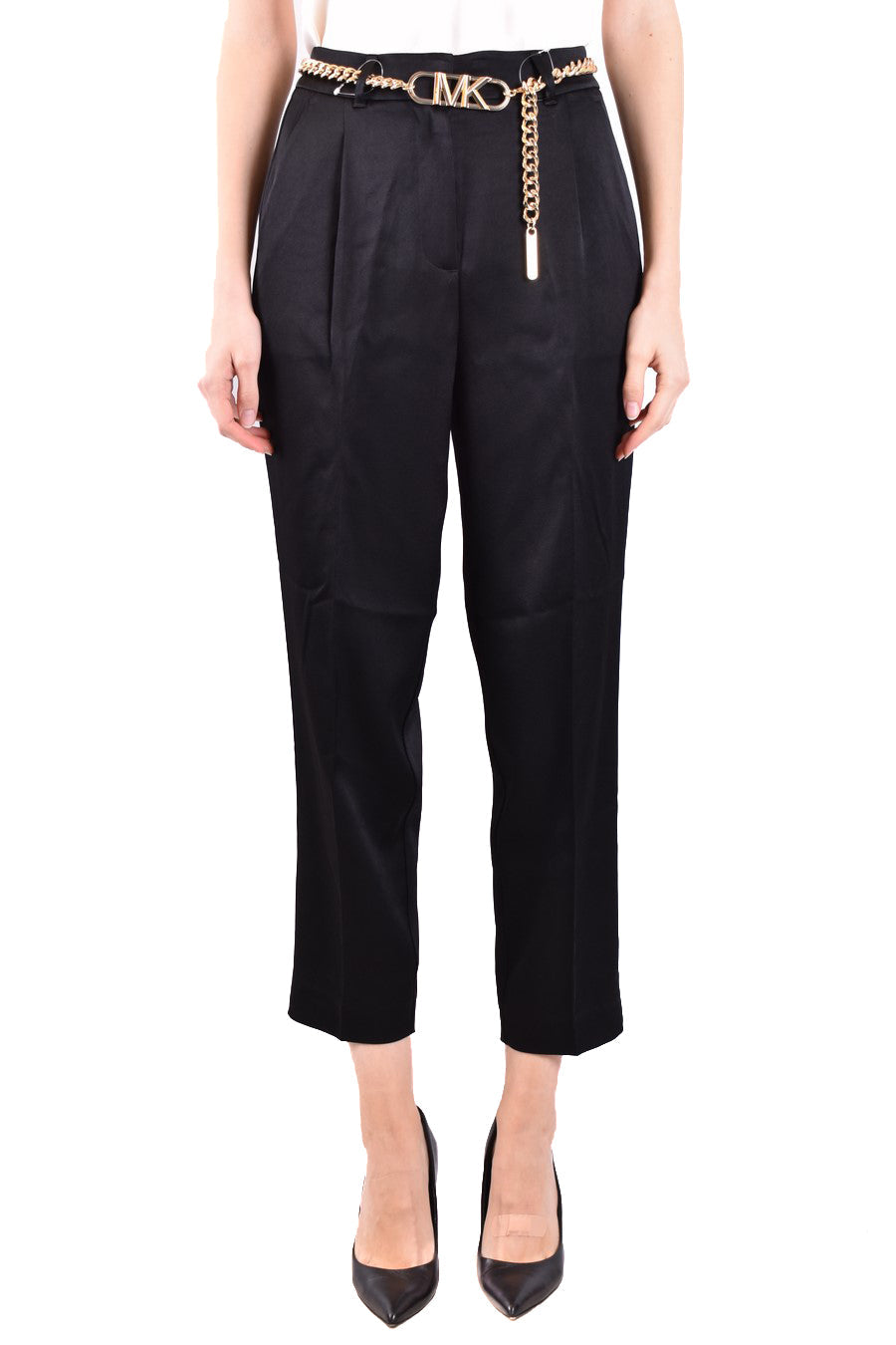 MICHAEL KORS-OUTLET-SALE-Trousers SCHWARZ-ARCHIVIST