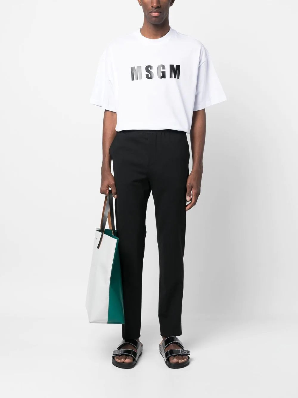 MSGM-OUTLET-SALE-Trousers SCHWARZ-ARCHIVIST