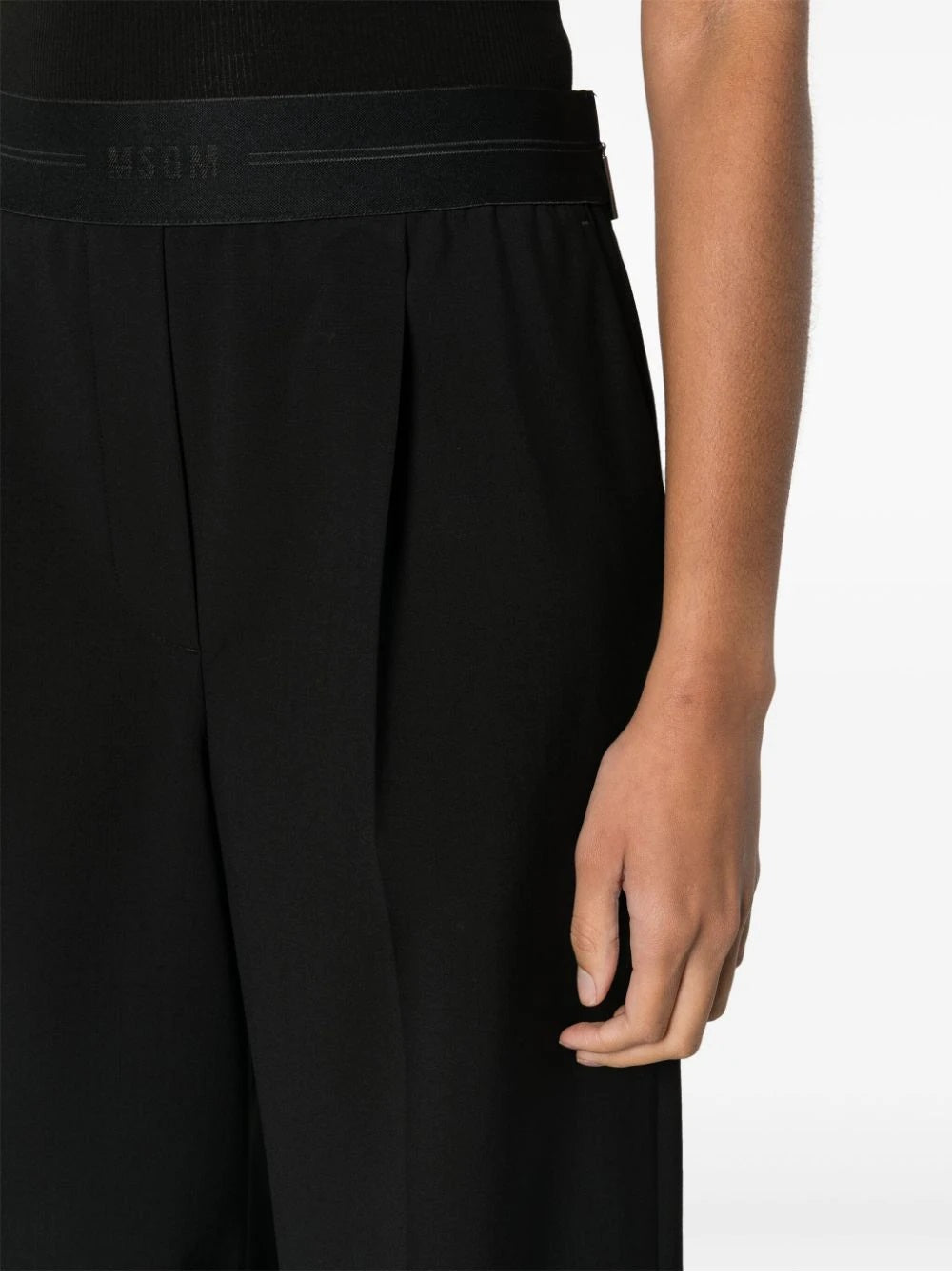 MSGM-OUTLET-SALE-Trousers SCHWARZ-ARCHIVIST