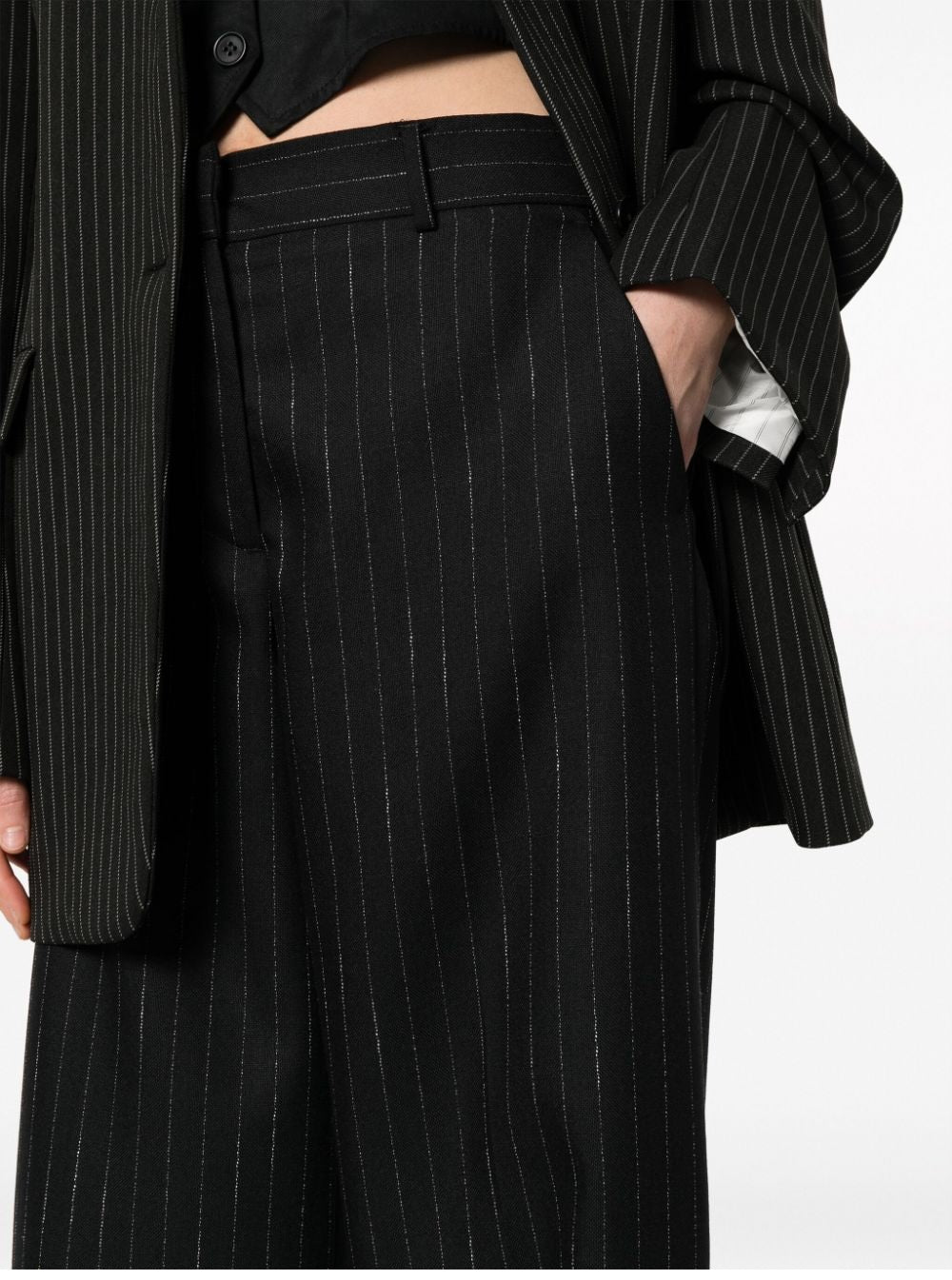 MSGM-OUTLET-SALE-Trousers SCHWARZ-ARCHIVIST