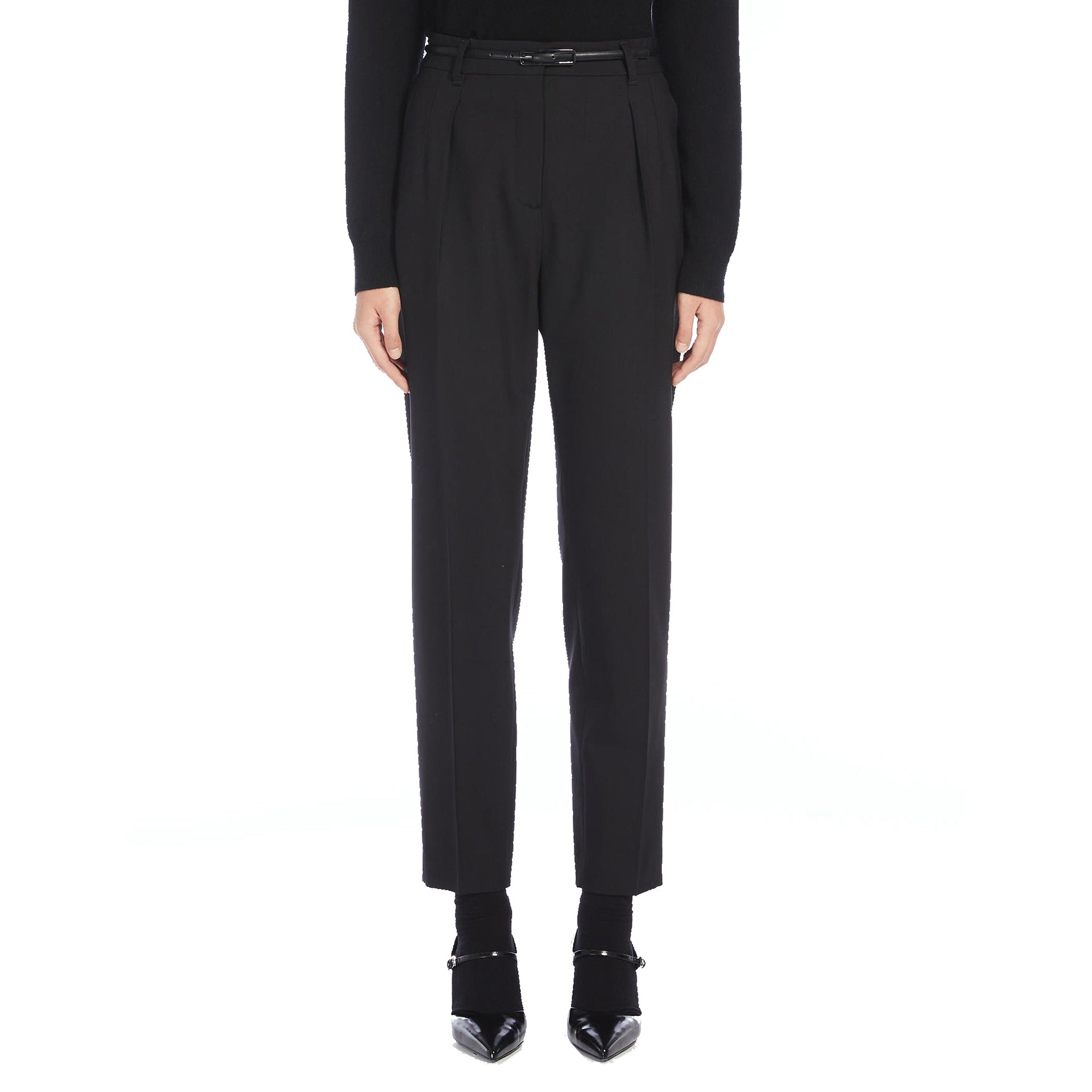 Max Mara Studio-OUTLET-SALE-Trousers SCHWARZ-ARCHIVIST