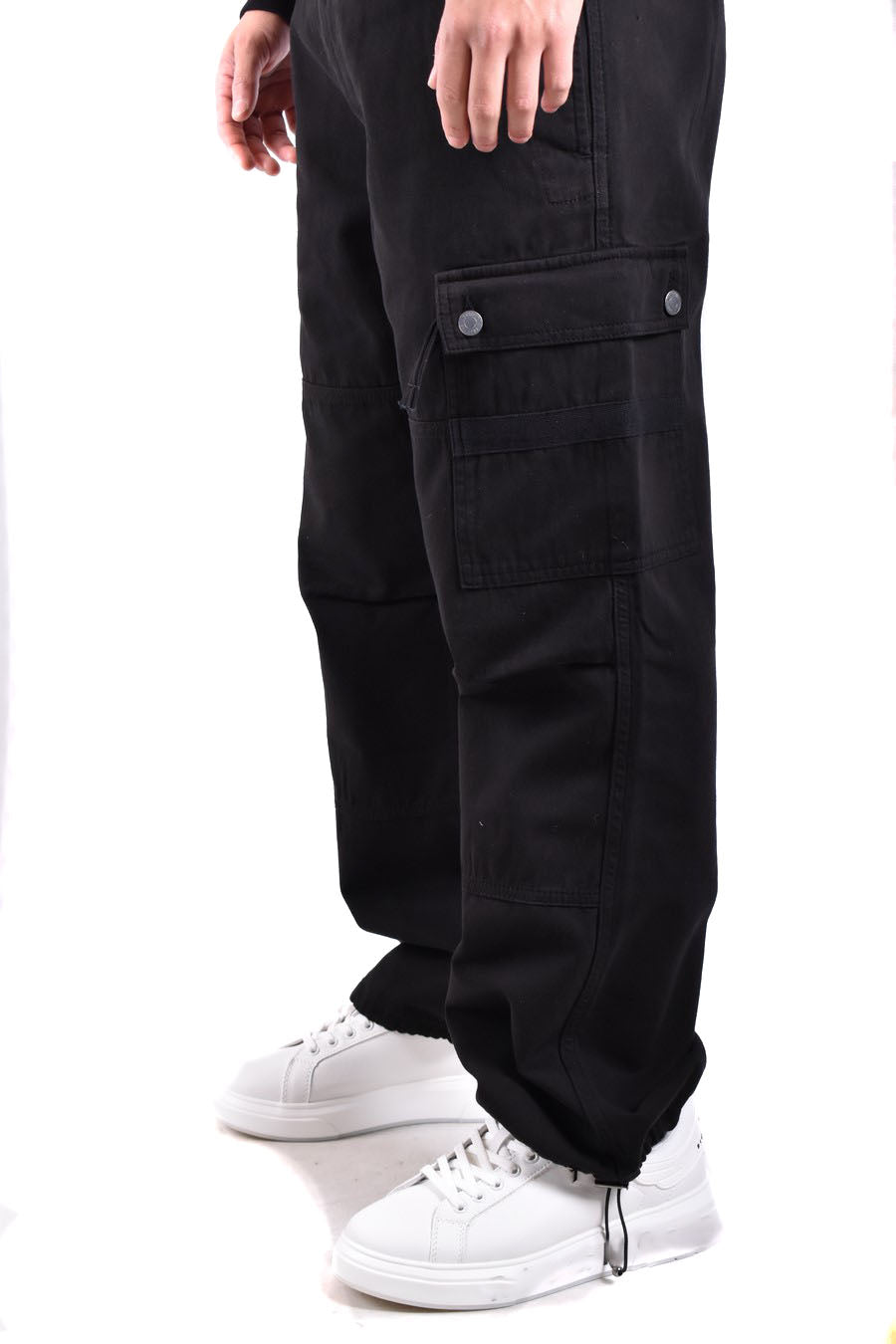 Moschino-OUTLET-SALE-Trousers SCHWARZ-ARCHIVIST