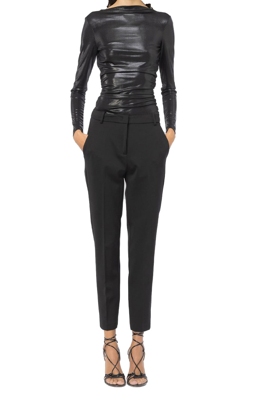 PINKO-OUTLET-SALE-Trousers SCHWARZ-ARCHIVIST