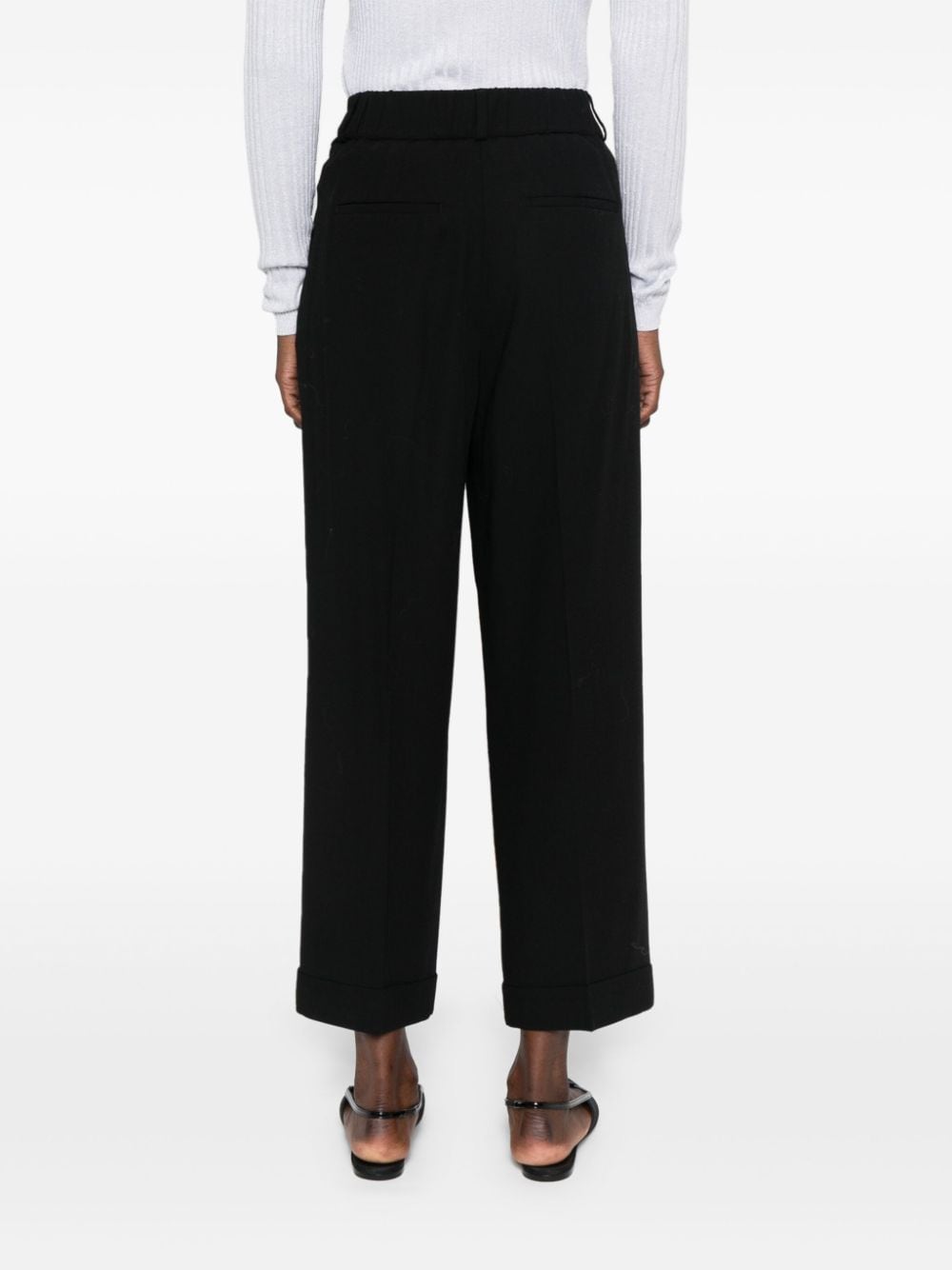 Peserico-OUTLET-SALE-Trousers SCHWARZ-ARCHIVIST