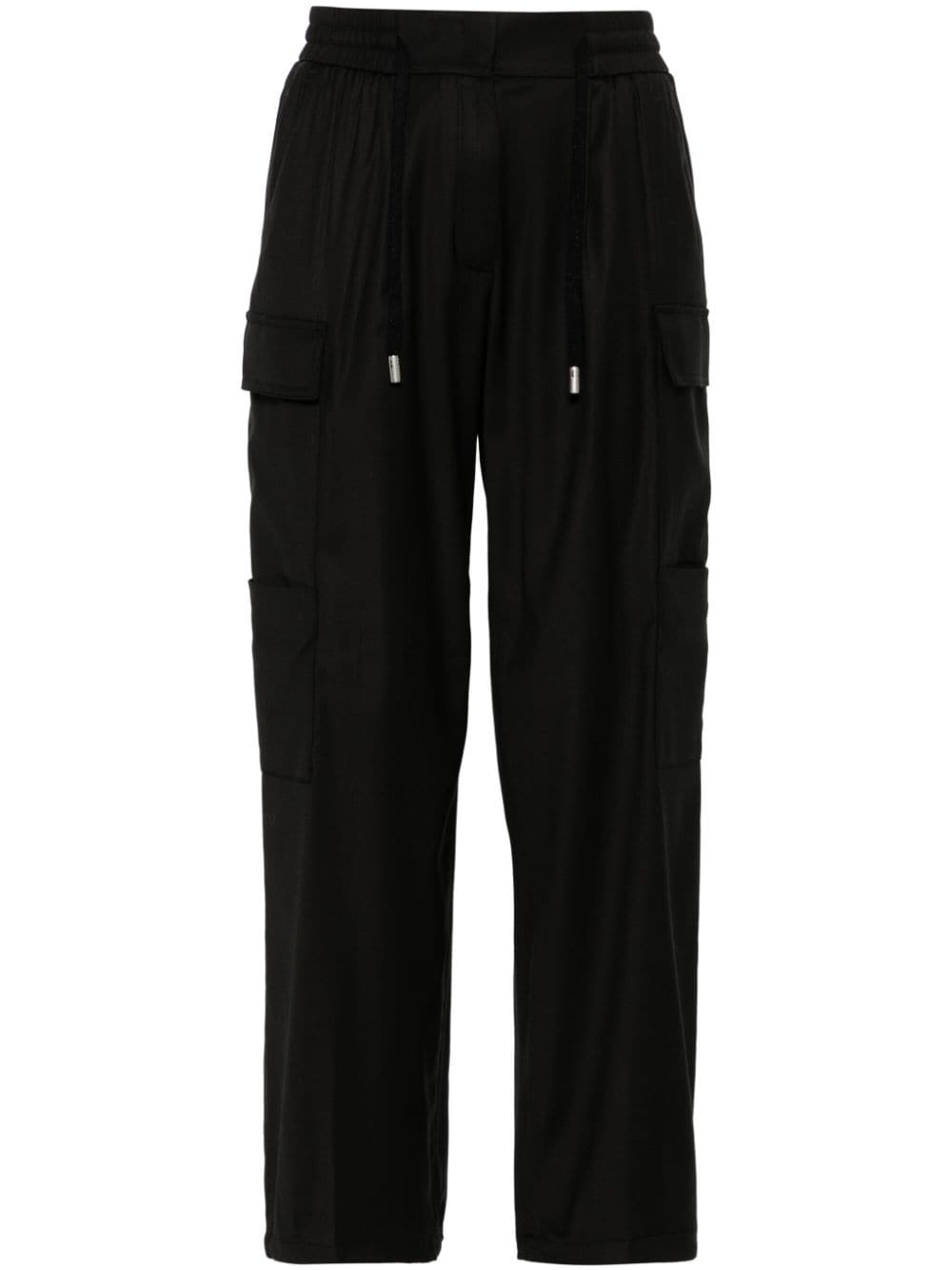 Peserico-OUTLET-SALE-Trousers SCHWARZ-ARCHIVIST