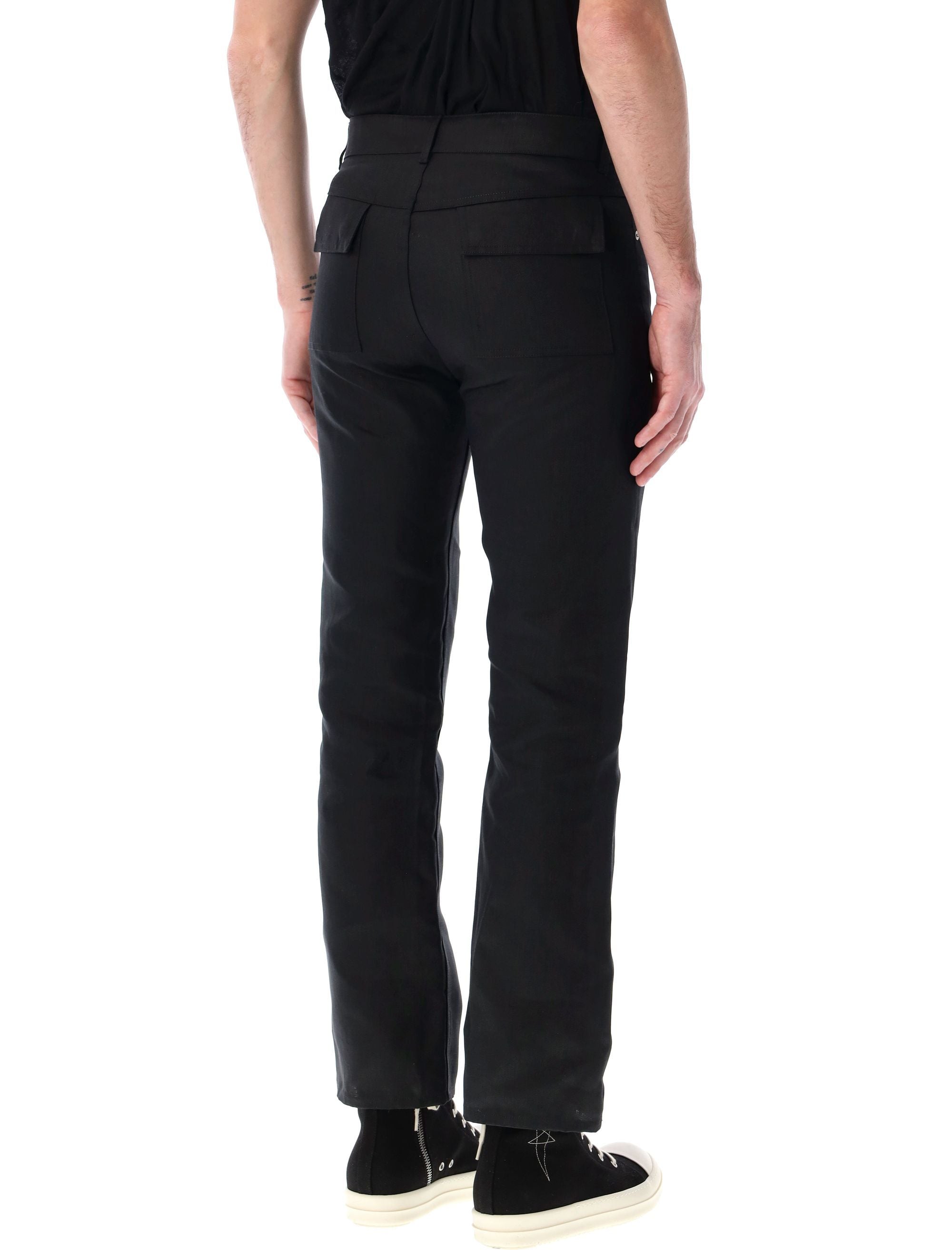 Rick Owens-OUTLET-SALE-Trousers SCHWARZ-ARCHIVIST
