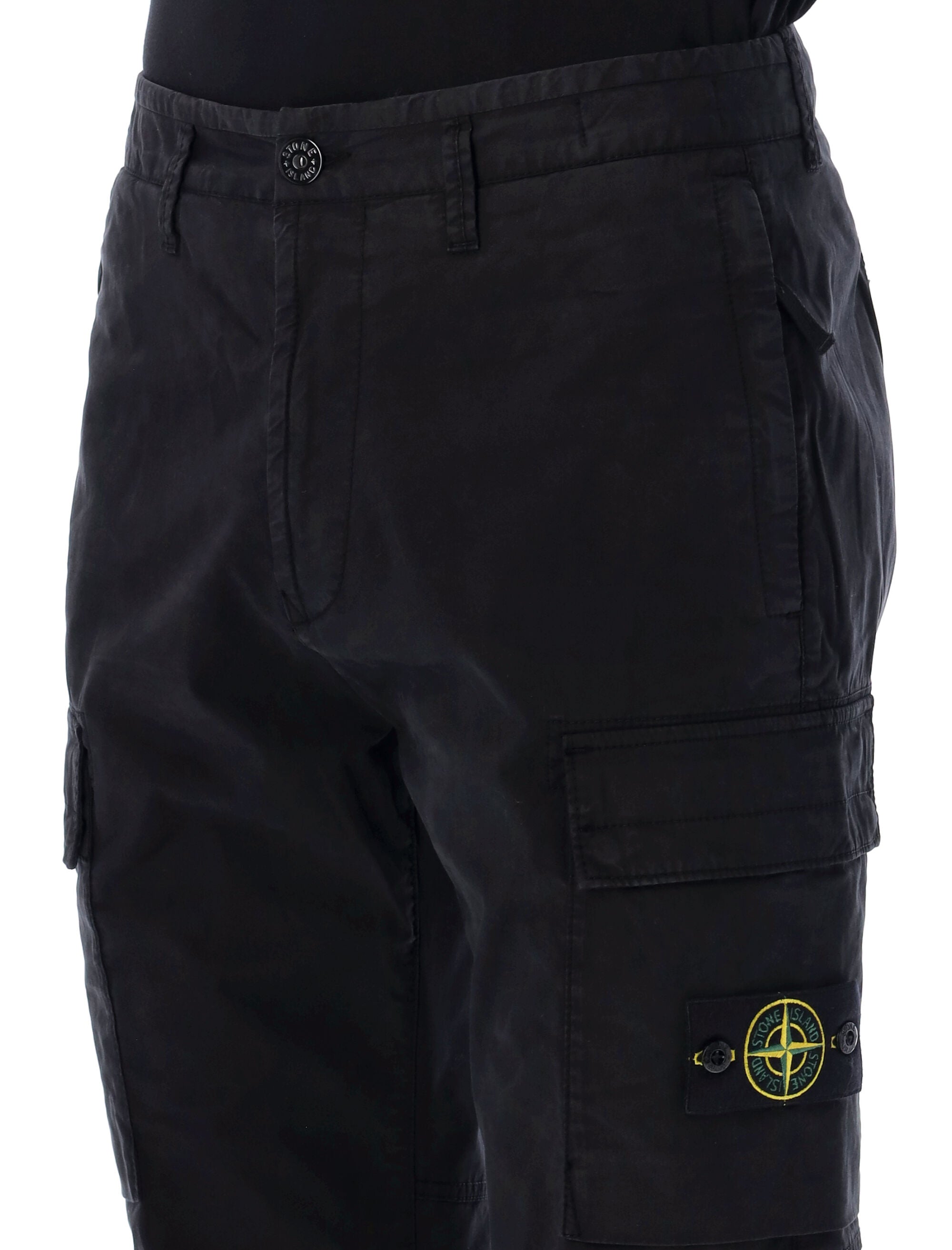 STONE ISLAND-OUTLET-SALE-Trousers SCHWARZ-ARCHIVIST