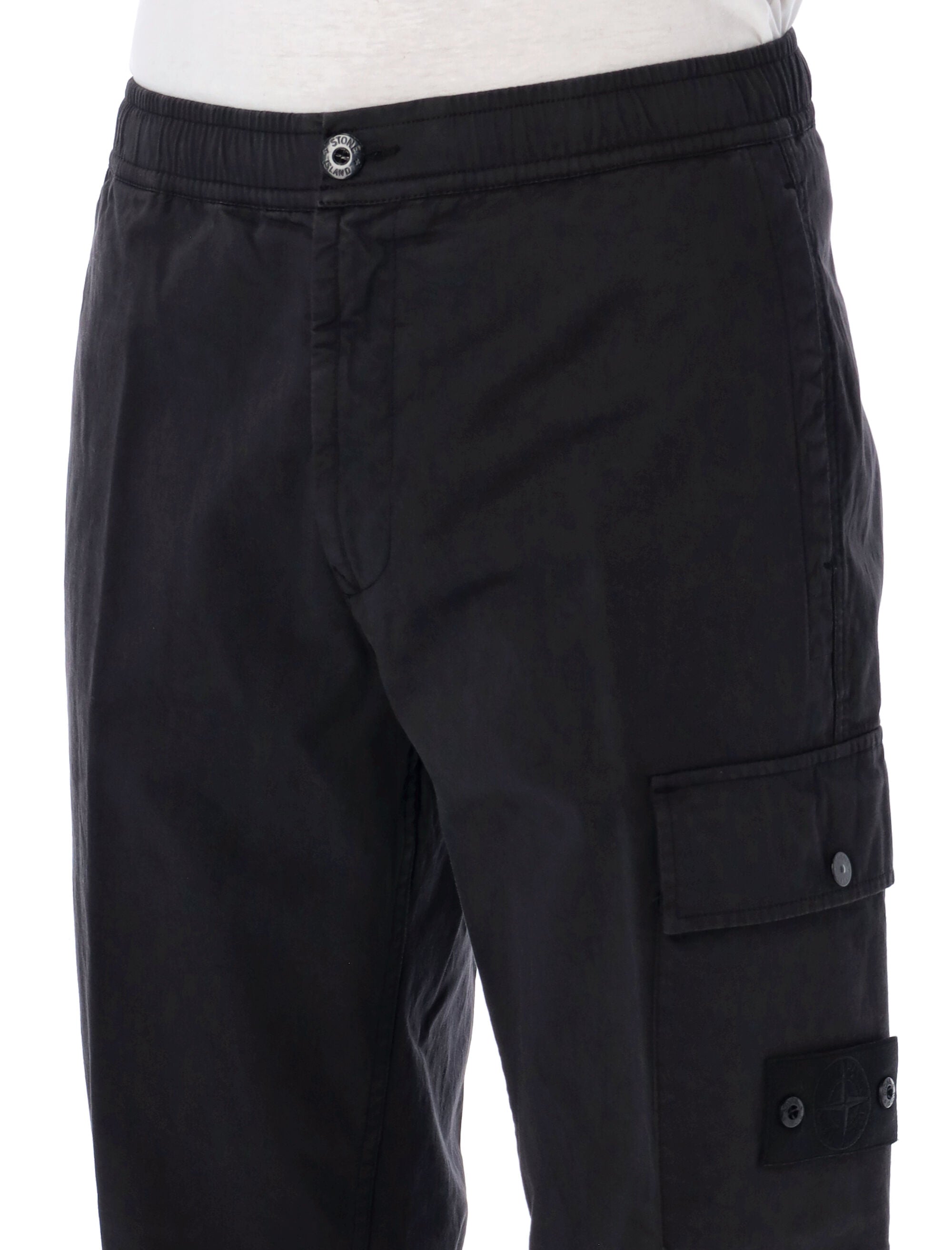 STONE ISLAND-OUTLET-SALE-Trousers SCHWARZ-ARCHIVIST