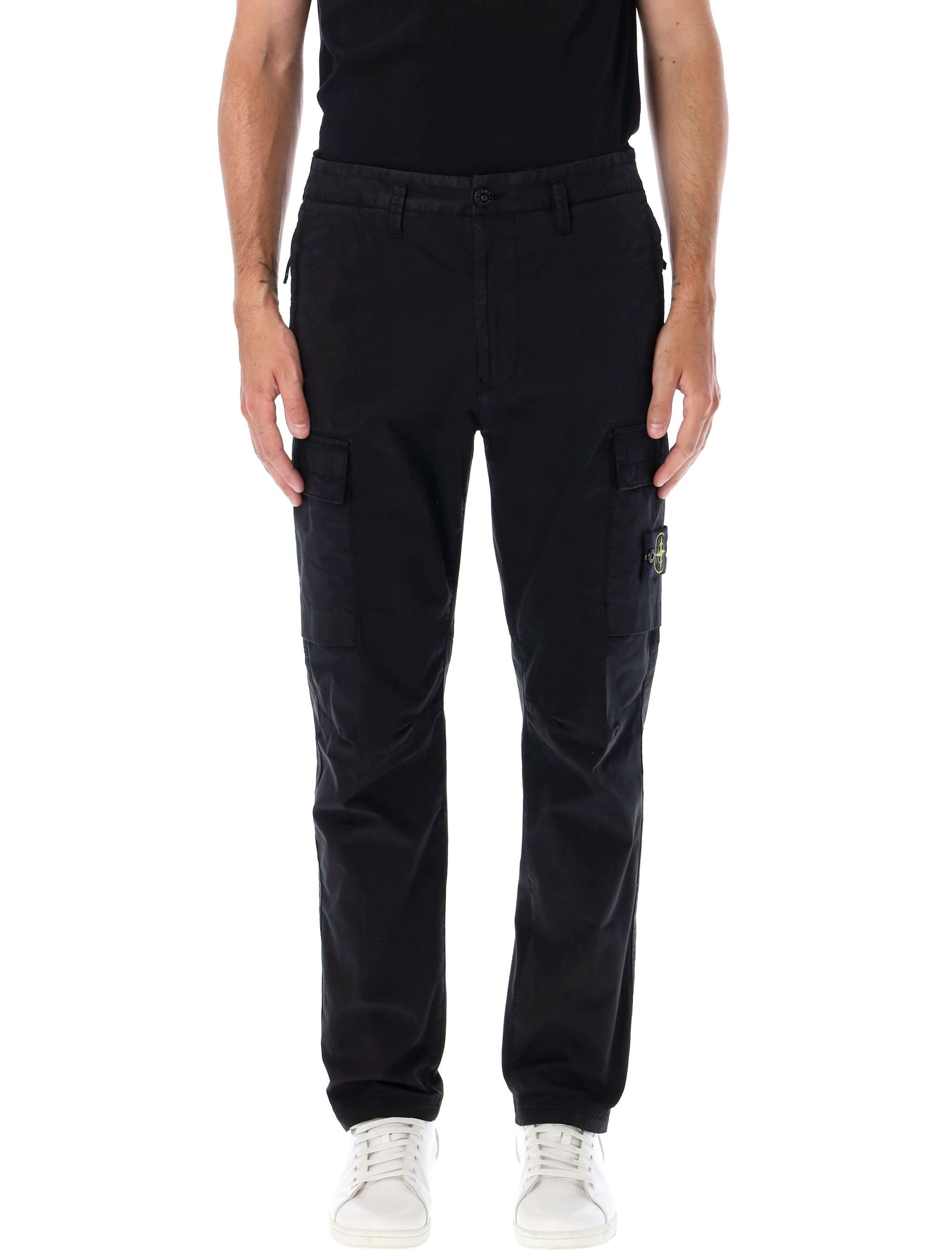 STONE ISLAND-OUTLET-SALE-Trousers SCHWARZ-ARCHIVIST