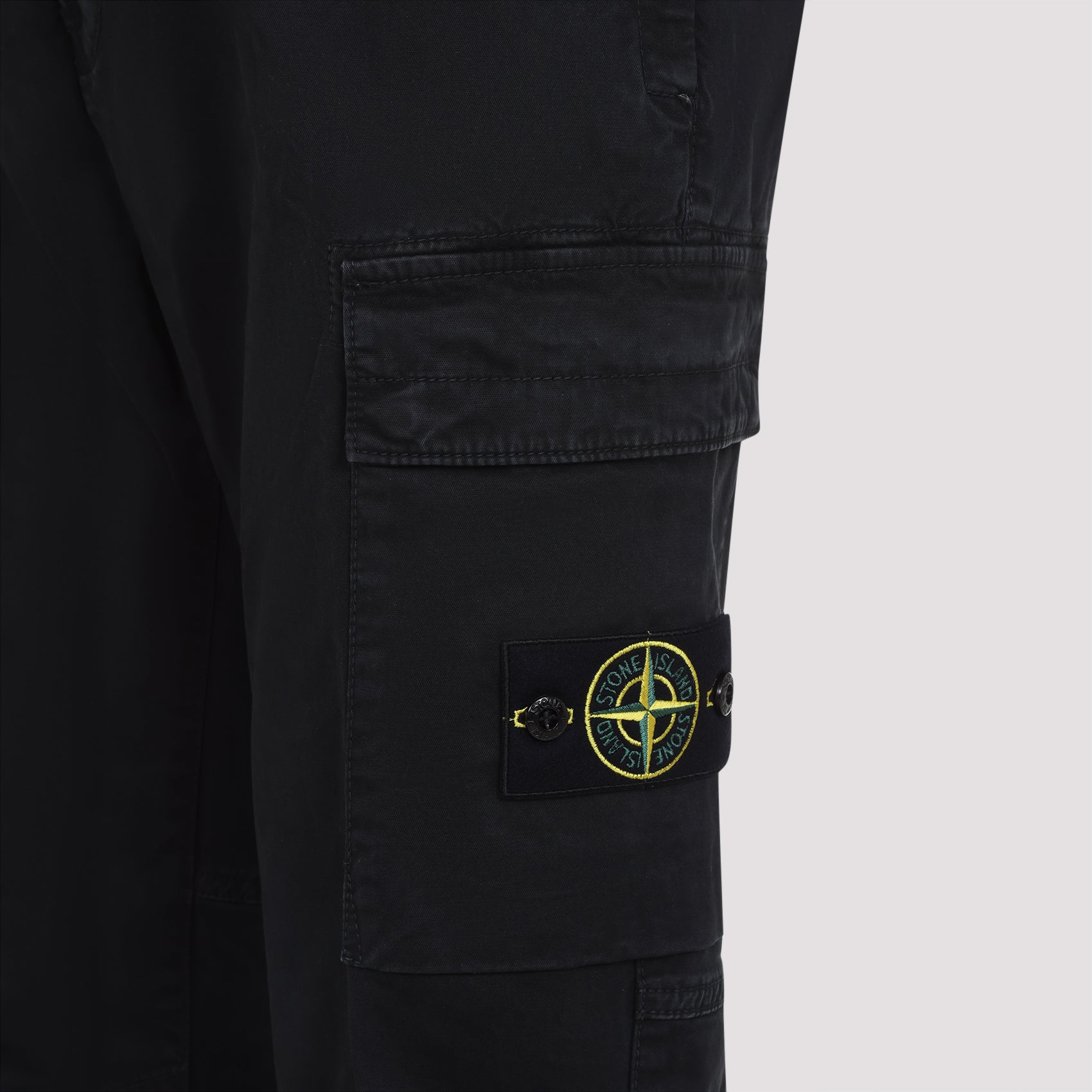 Stone Island-OUTLET-SALE-Trousers SCHWARZ-ARCHIVIST