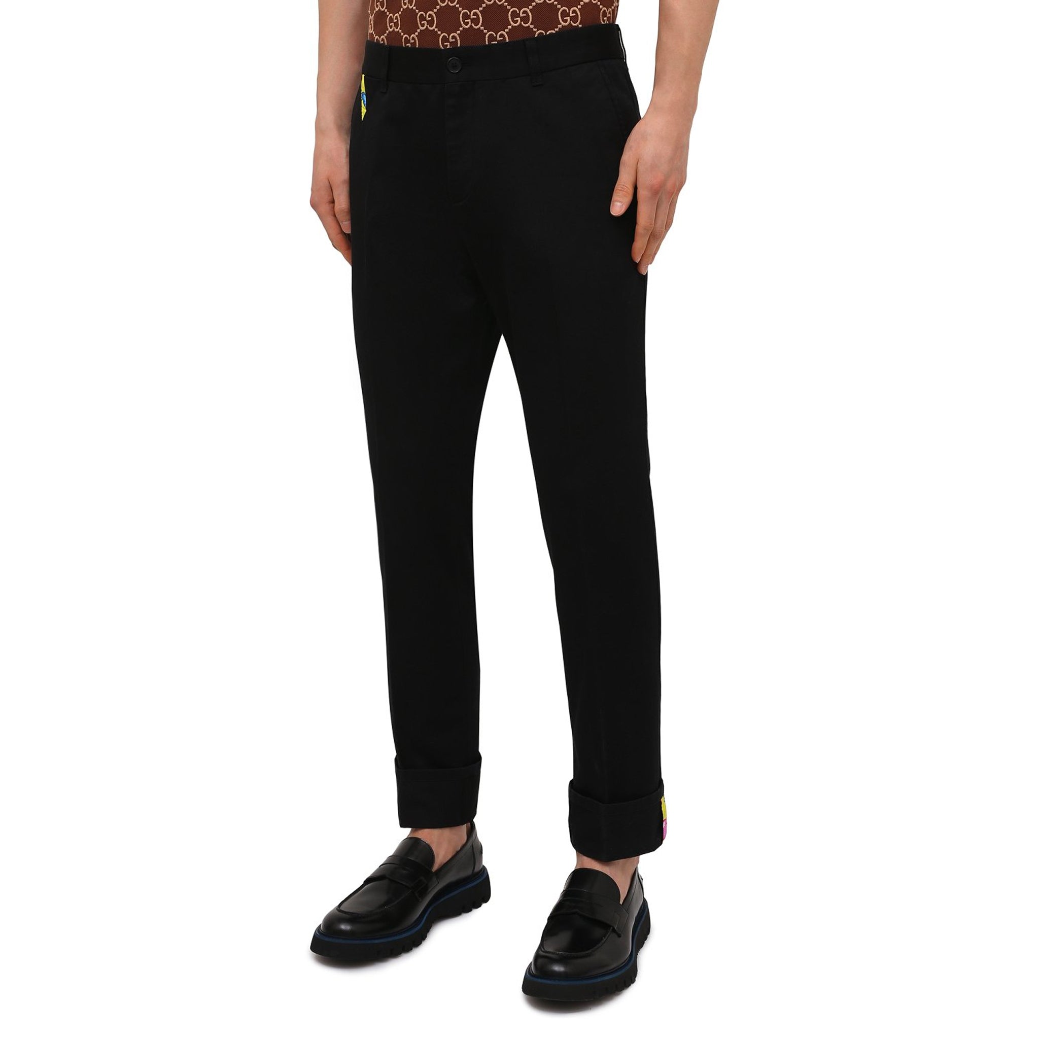 VERSACE-OUTLET-SALE-Trousers SCHWARZ-ARCHIVIST