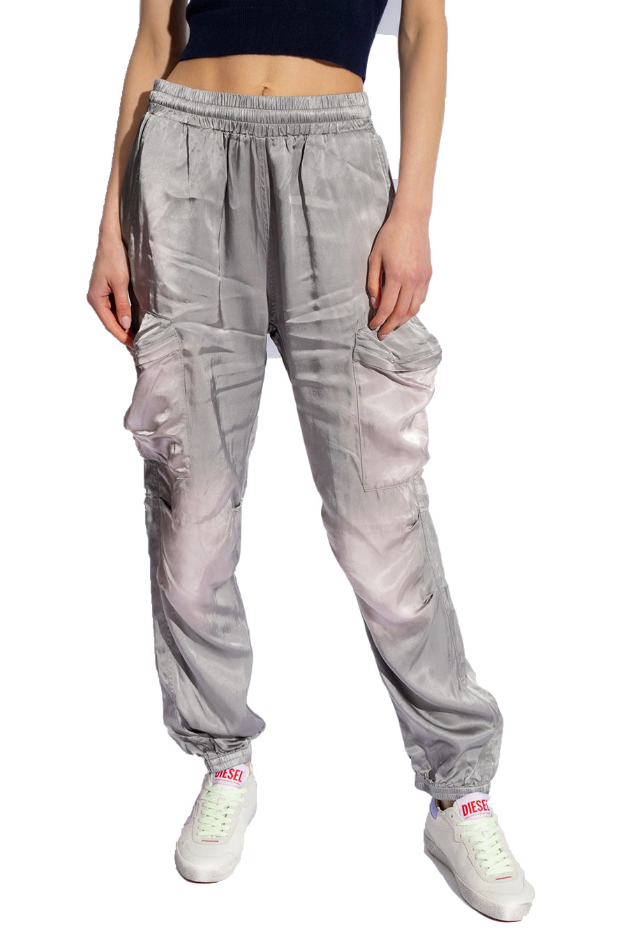 DIESEL-OUTLET-SALE-Trousers SILBER-ARCHIVIST