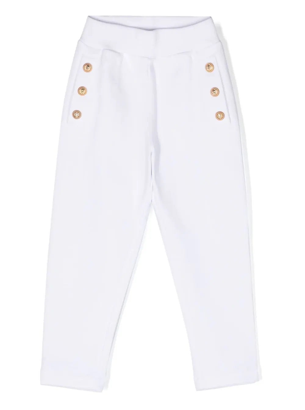 BALMAIN KIDS-OUTLET-SALE-Trousers WEISS-ARCHIVIST