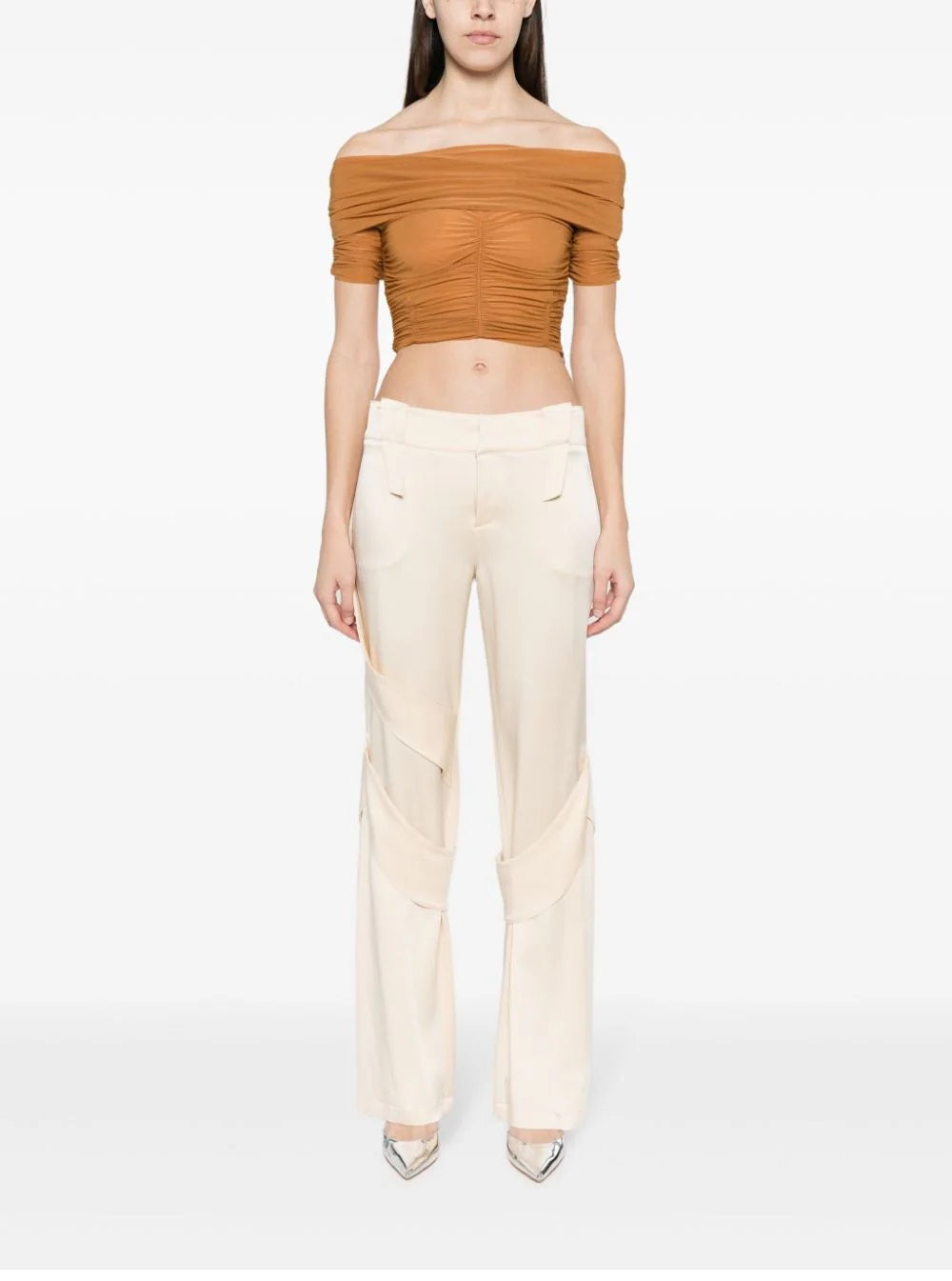 BLUMARINE-OUTLET-SALE-Trousers WEISS-ARCHIVIST