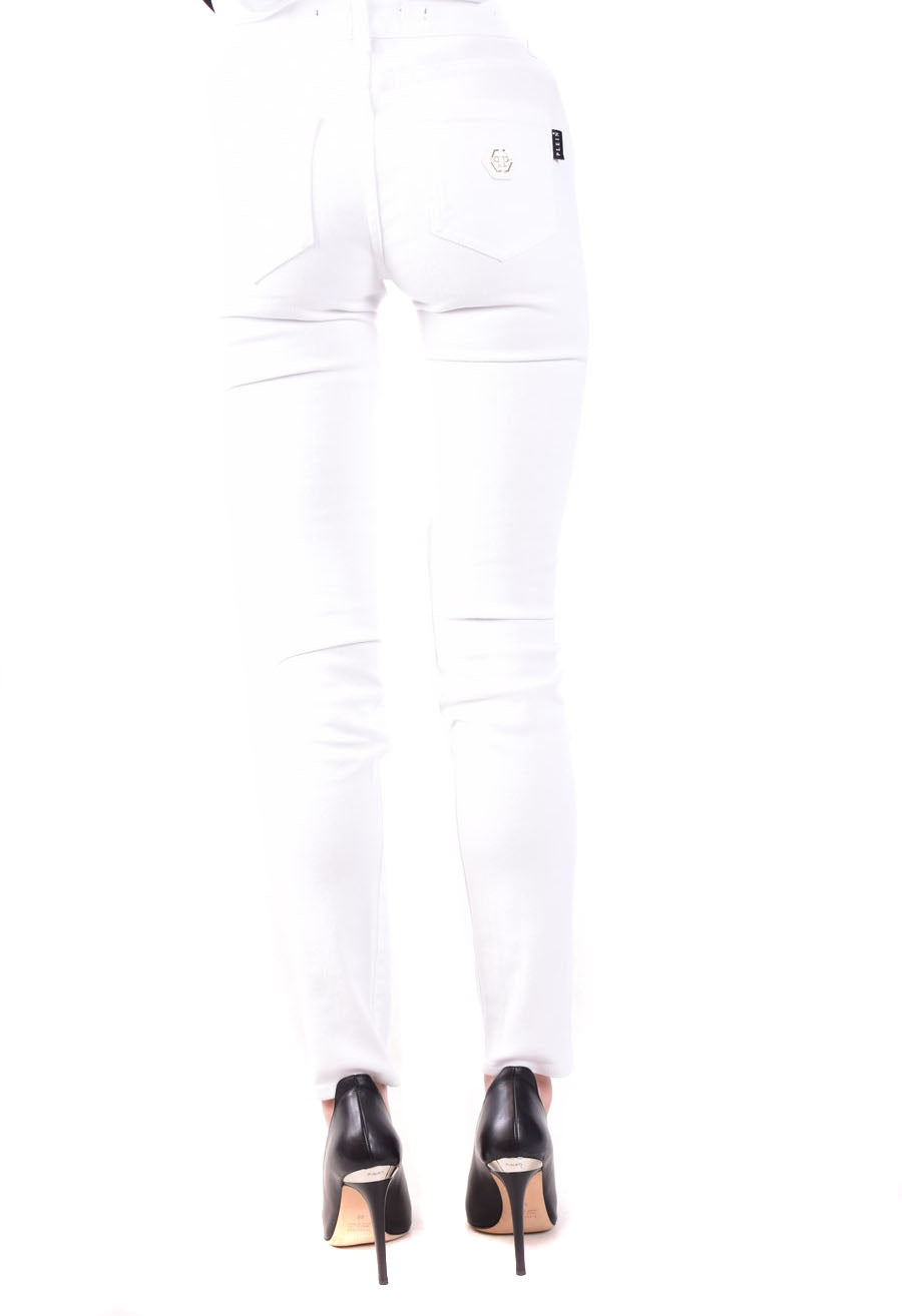 PHILIPP PLEIN-OUTLET-SALE-Trousers WEISS-ARCHIVIST