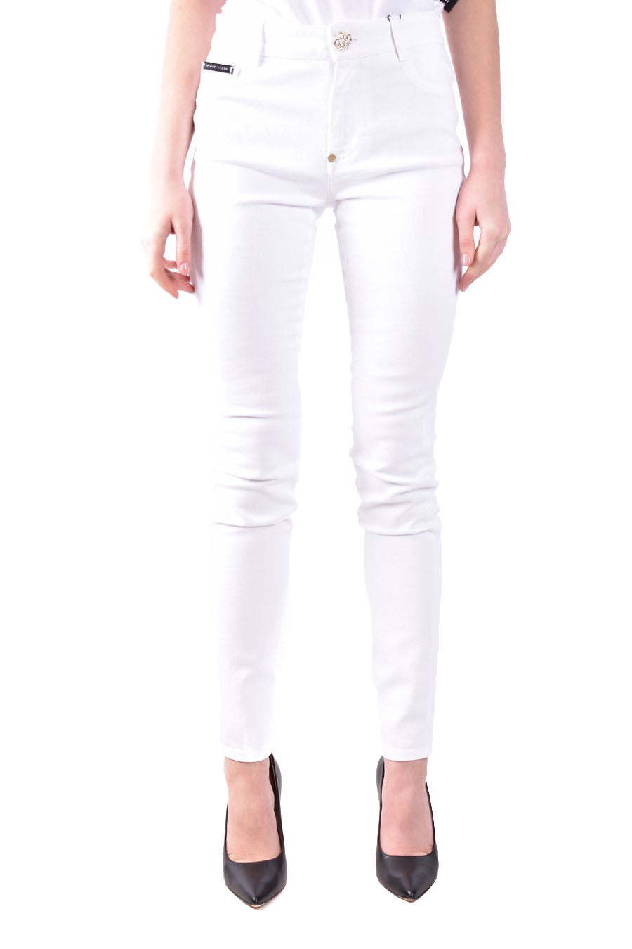 PHILIPP PLEIN-OUTLET-SALE-Trousers WEISS-ARCHIVIST