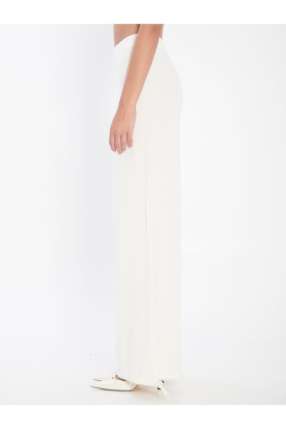 Max Mara-OUTLET-SALE-Trousers in wool yarn-ARCHIVIST