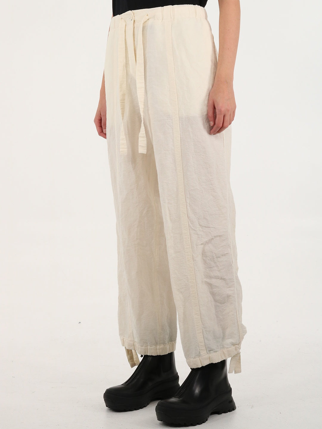 JIL SANDER-OUTLET-SALE-Trousers with drawstring-ARCHIVIST