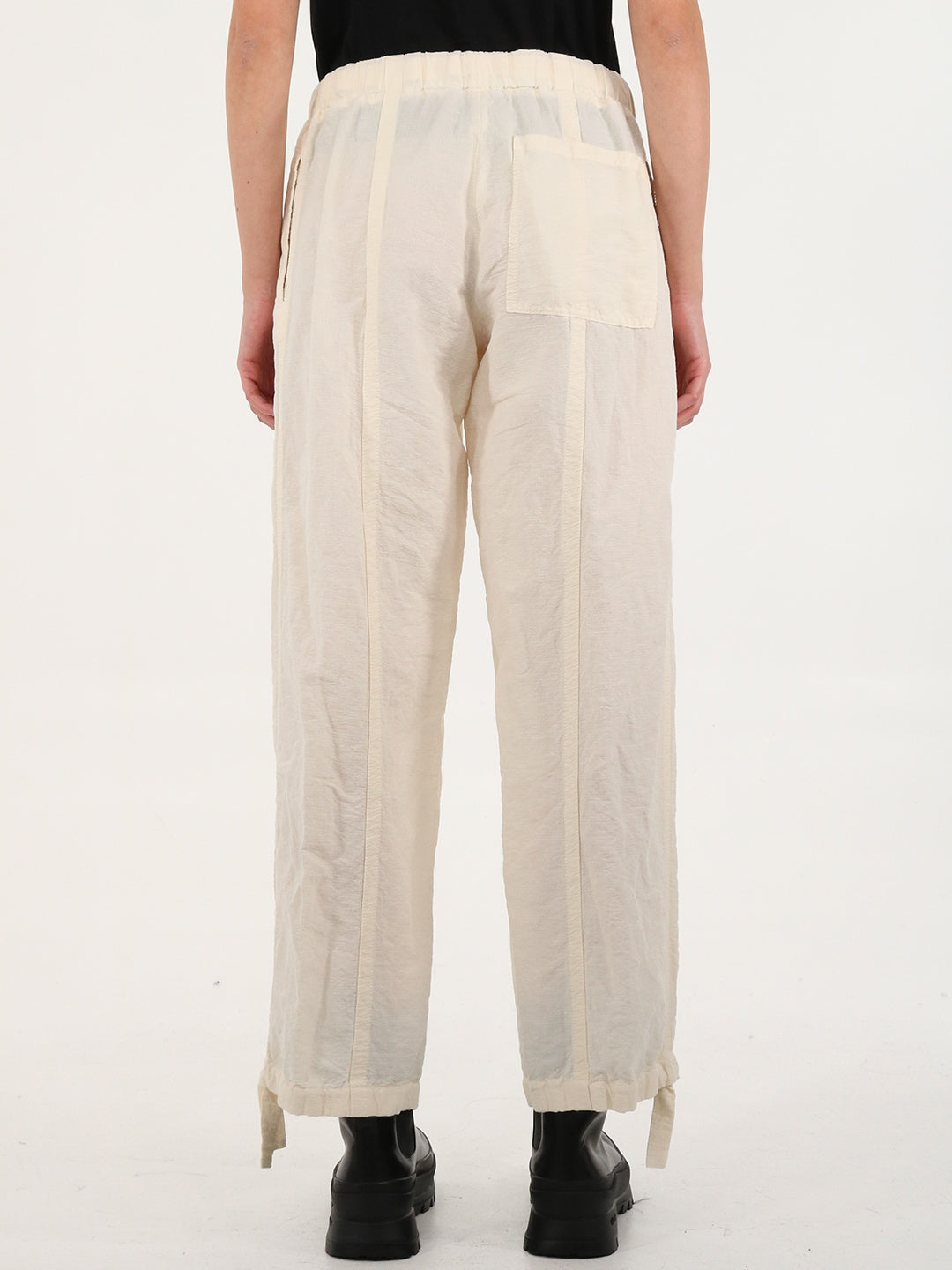 JIL SANDER-OUTLET-SALE-Trousers with drawstring-ARCHIVIST