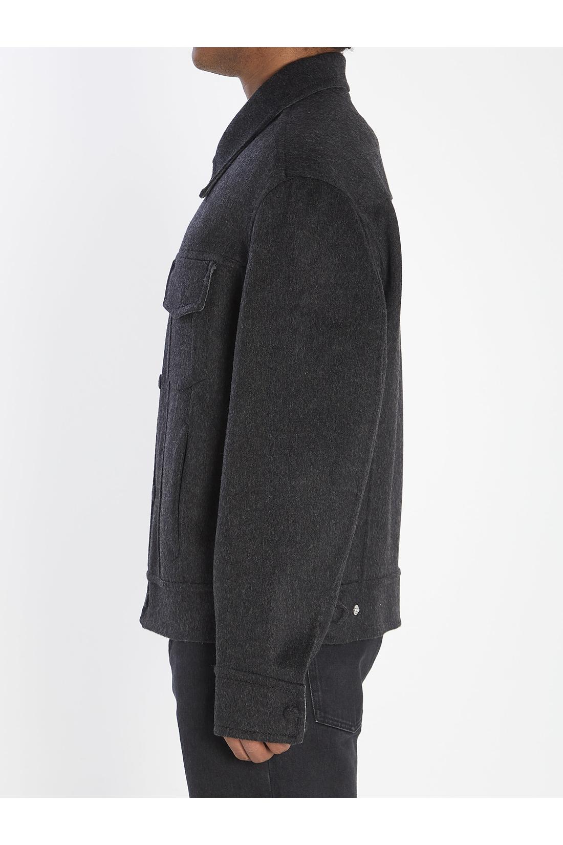 Ami Paris-OUTLET-SALE-Trucker jacket in wool-ARCHIVIST