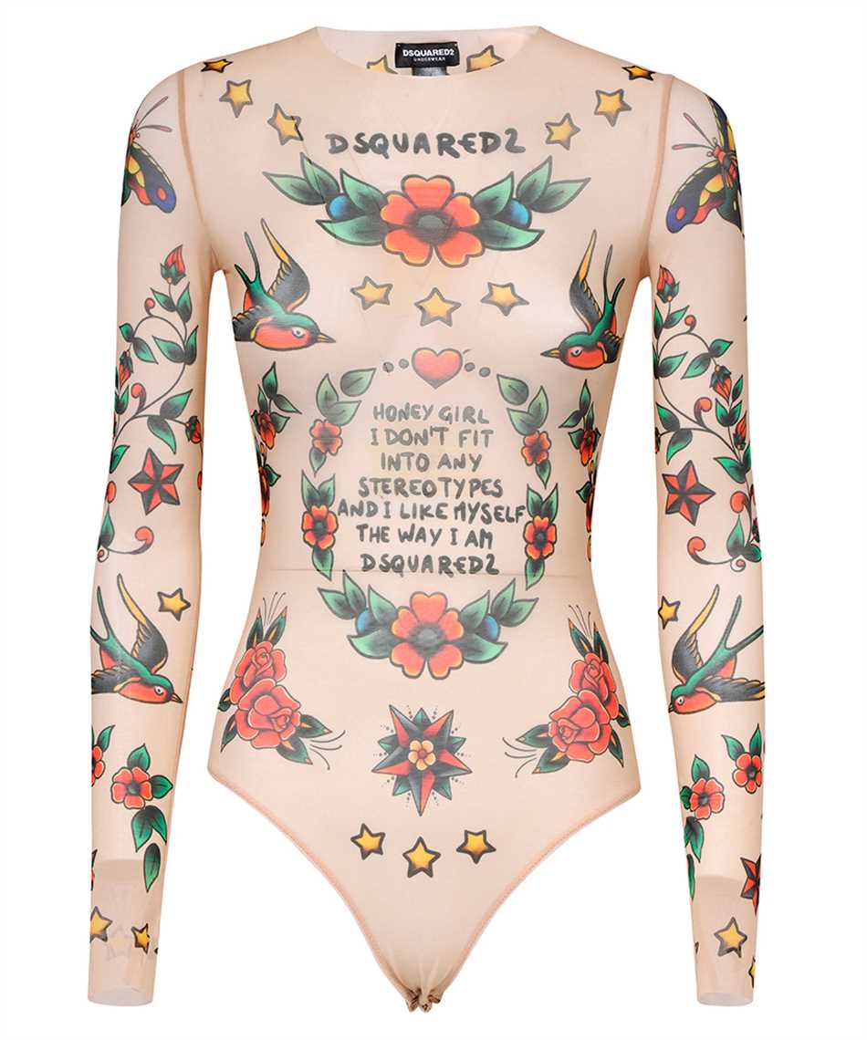 Dsquared2-OUTLET-SALE-Tulle bodysuit-ARCHIVIST