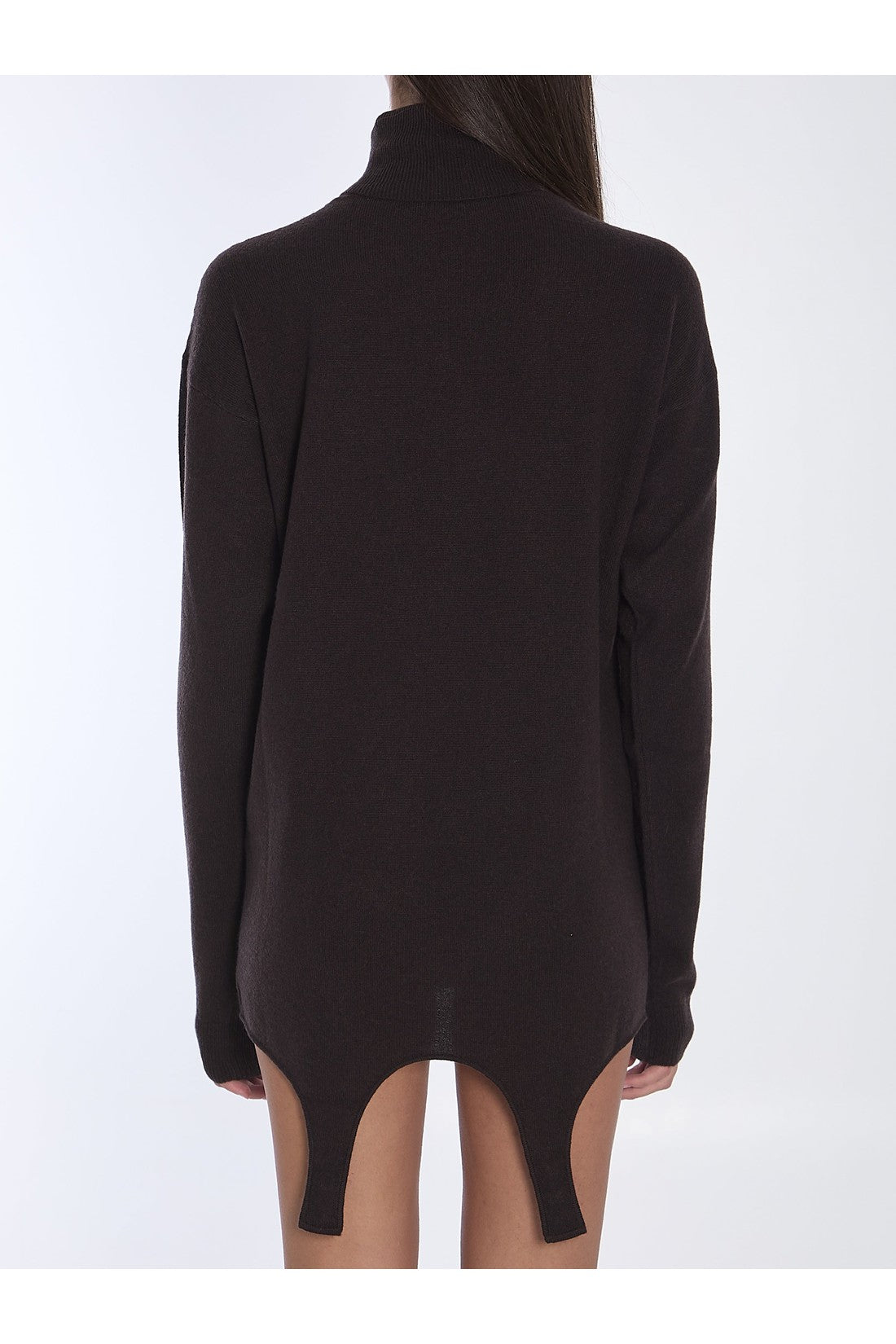 SAINT LAURENT-OUTLET-SALE-Turtleneck garter sweater-ARCHIVIST