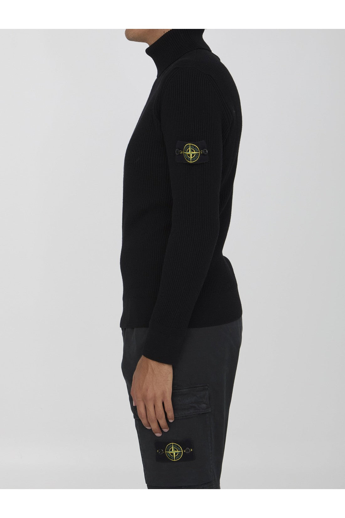 STONE ISLAND-OUTLET-SALE-Turtleneck sweater in wool-ARCHIVIST