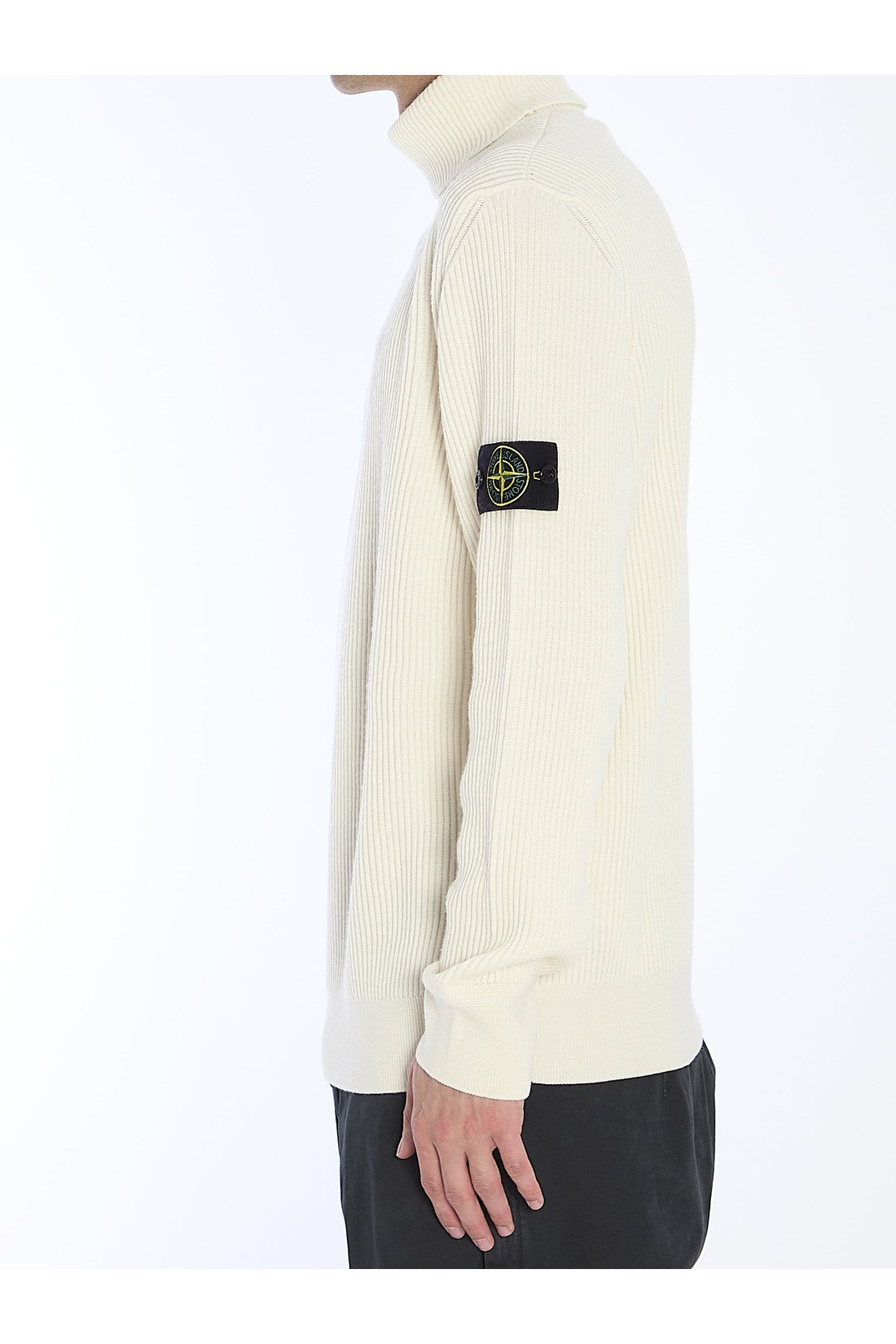 STONE ISLAND-OUTLET-SALE-Turtleneck sweater in wool-ARCHIVIST