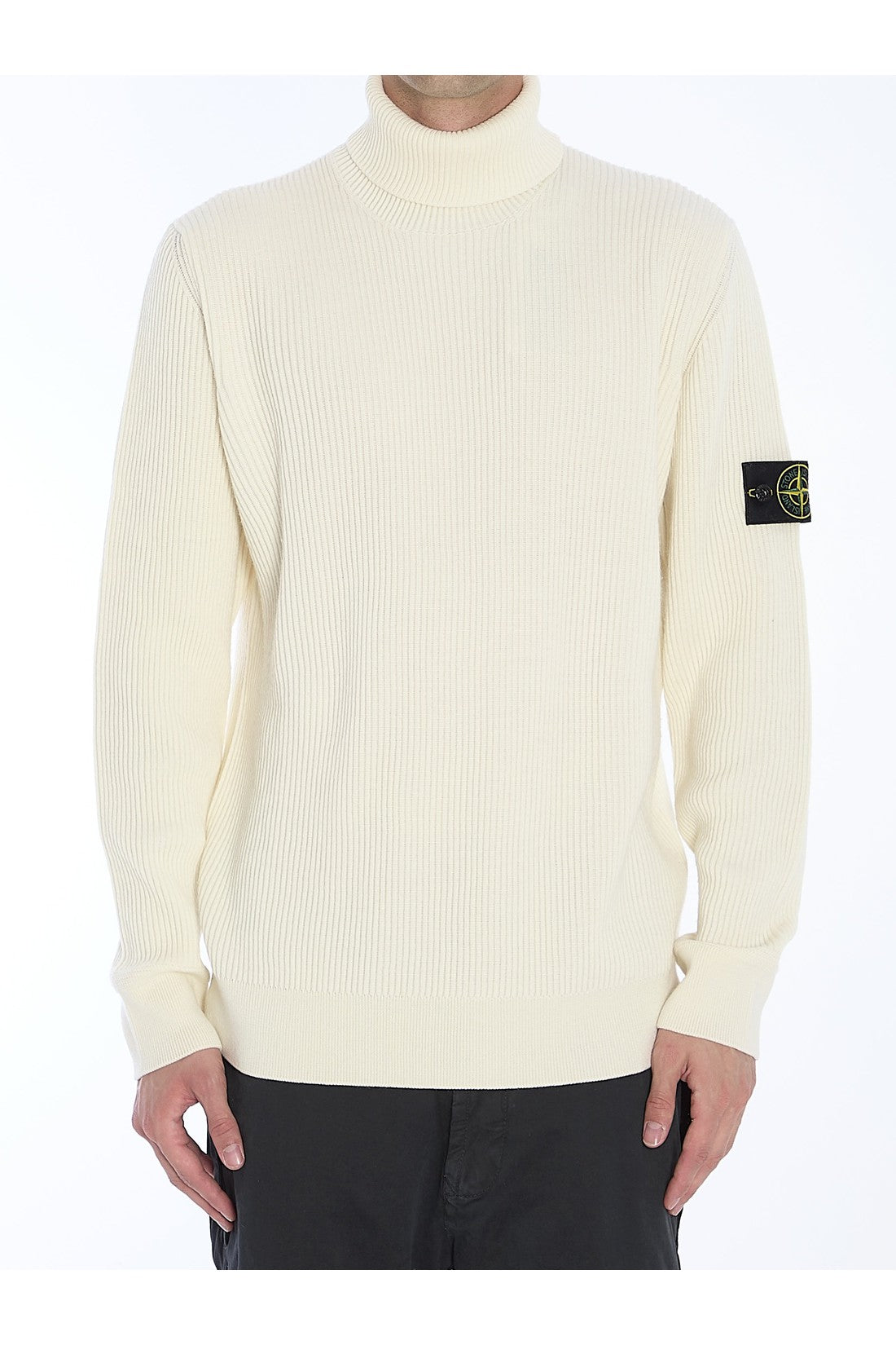 STONE ISLAND-OUTLET-SALE-Turtleneck sweater in wool-ARCHIVIST