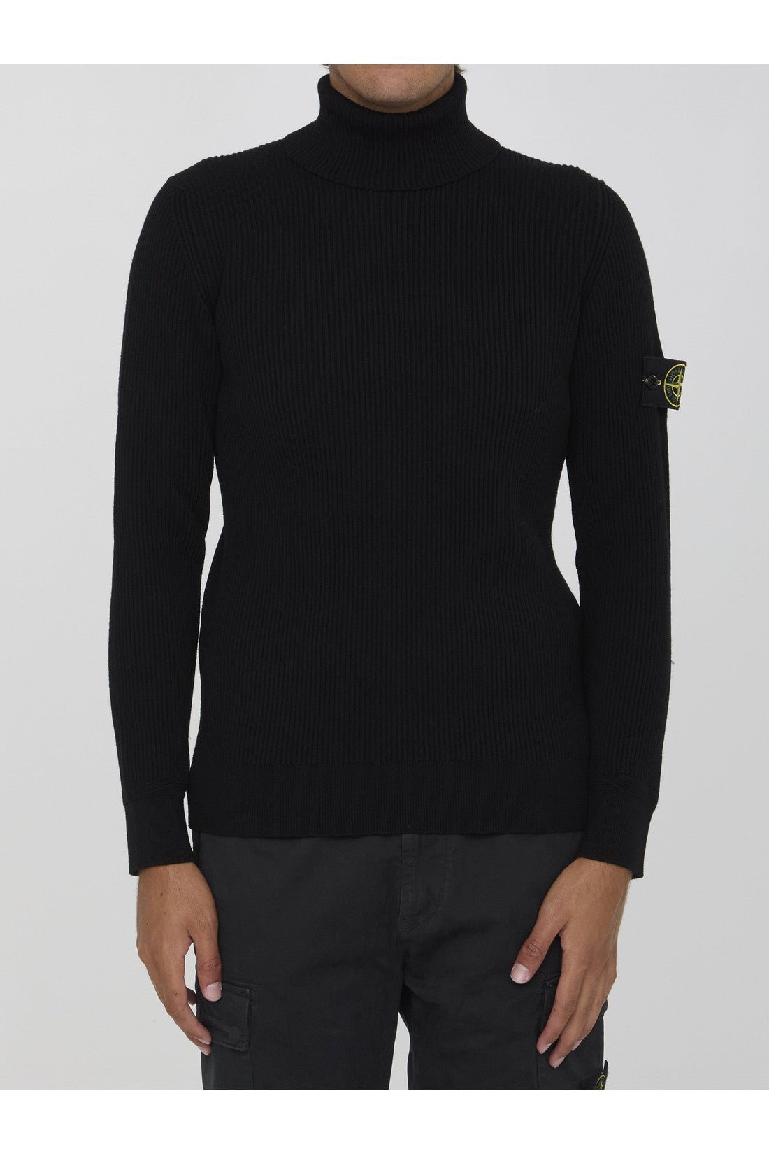 STONE ISLAND-OUTLET-SALE-Turtleneck sweater in wool-ARCHIVIST