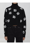 Dolce&Gabbana-OUTLET-SALE-Turtleneck sweater with DG logo-ARCHIVIST