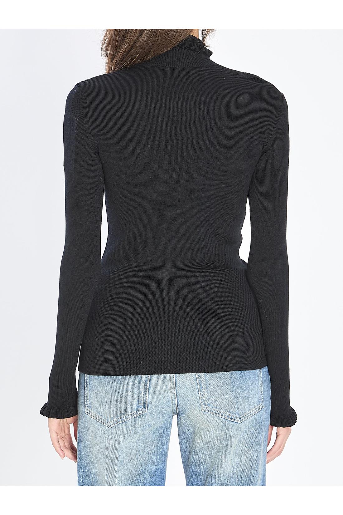 Valentino Garavani-OUTLET-SALE-Turtleneck with ruffles-ARCHIVIST