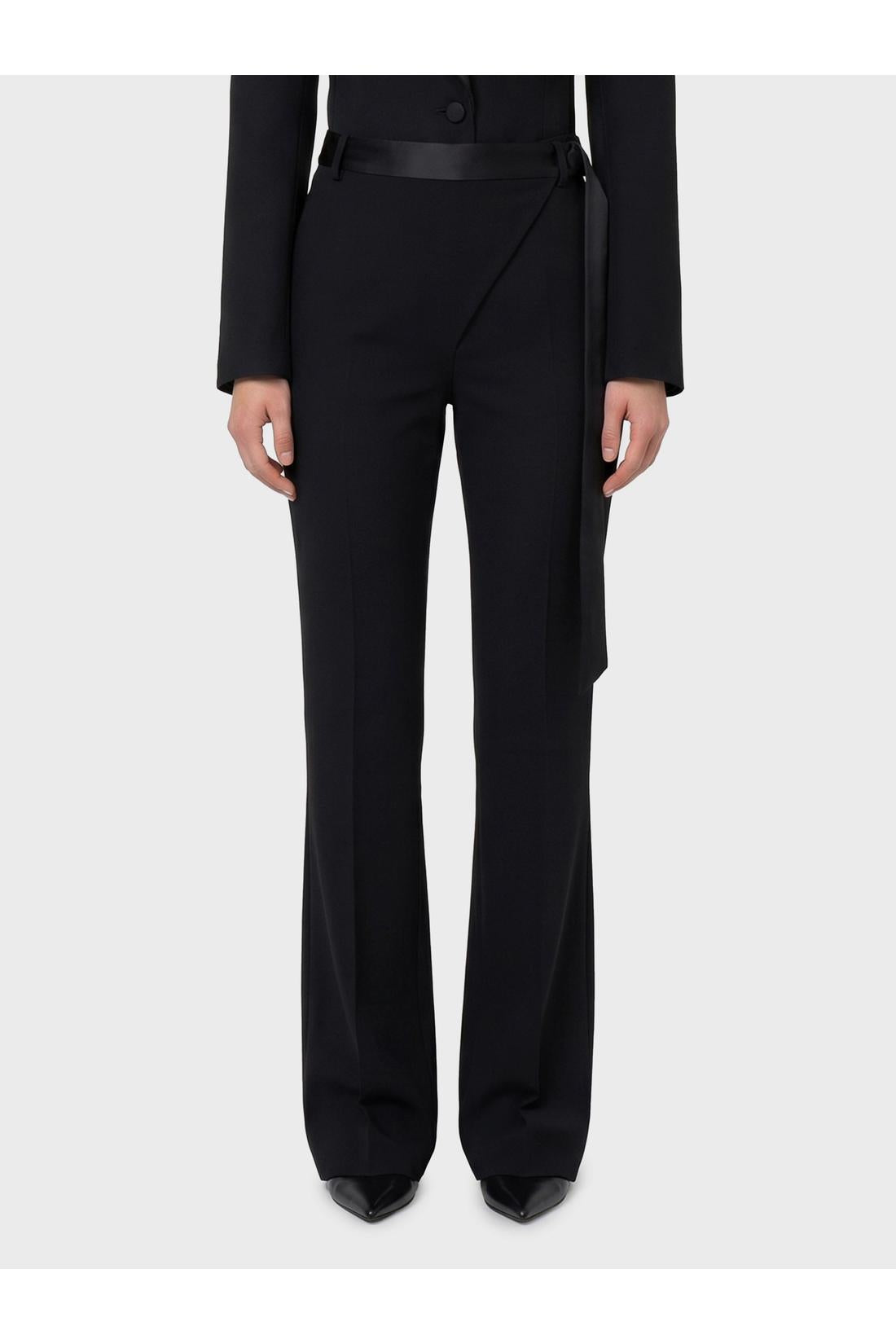 The Attico-OUTLET-SALE-Tuxedo trousers in virgin wool-ARCHIVIST