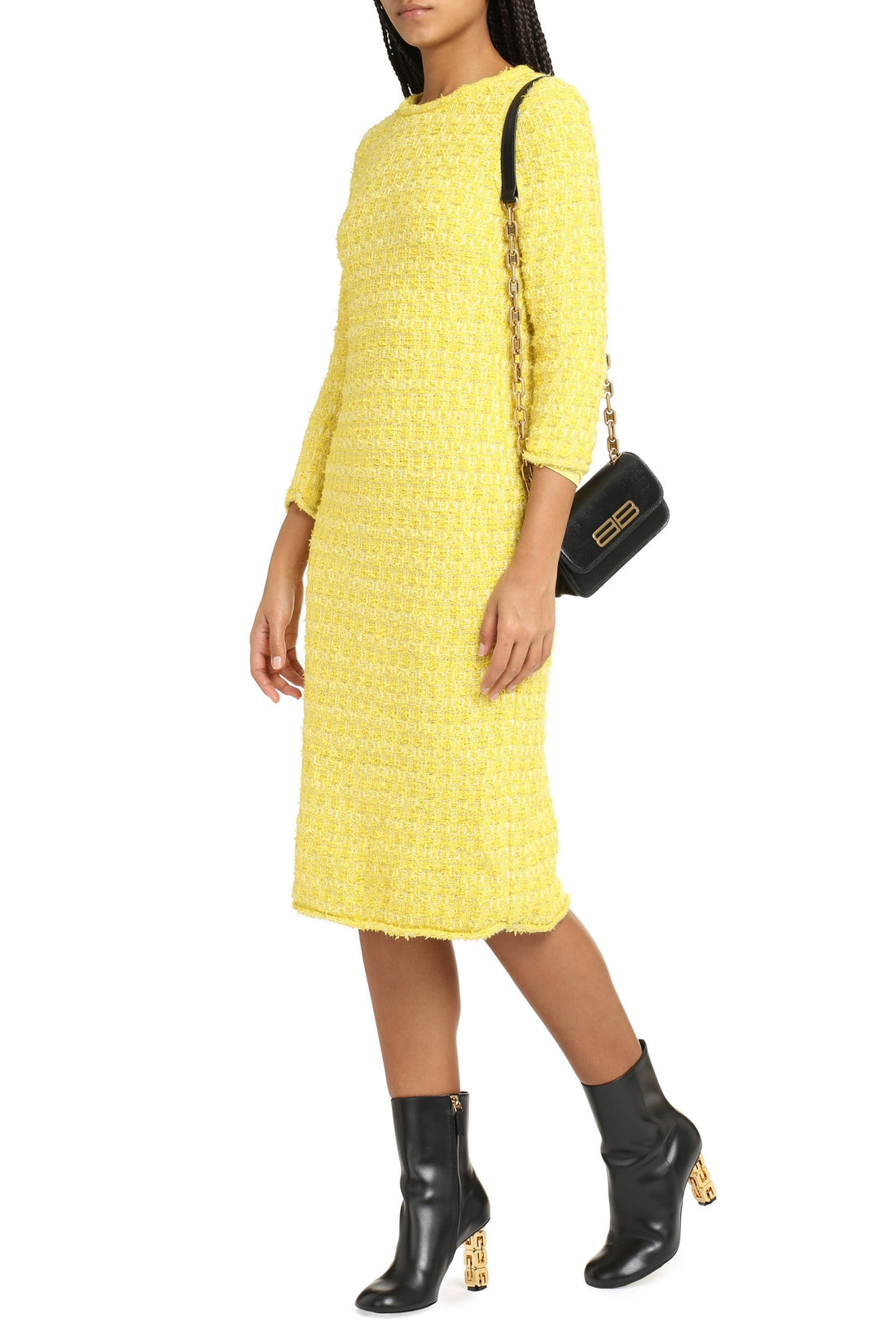 Balenciaga-OUTLET-SALE-Tweed midi dress-ARCHIVIST