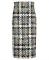 Alexander McQueen-OUTLET-SALE-Tweed midi skirt-ARCHIVIST