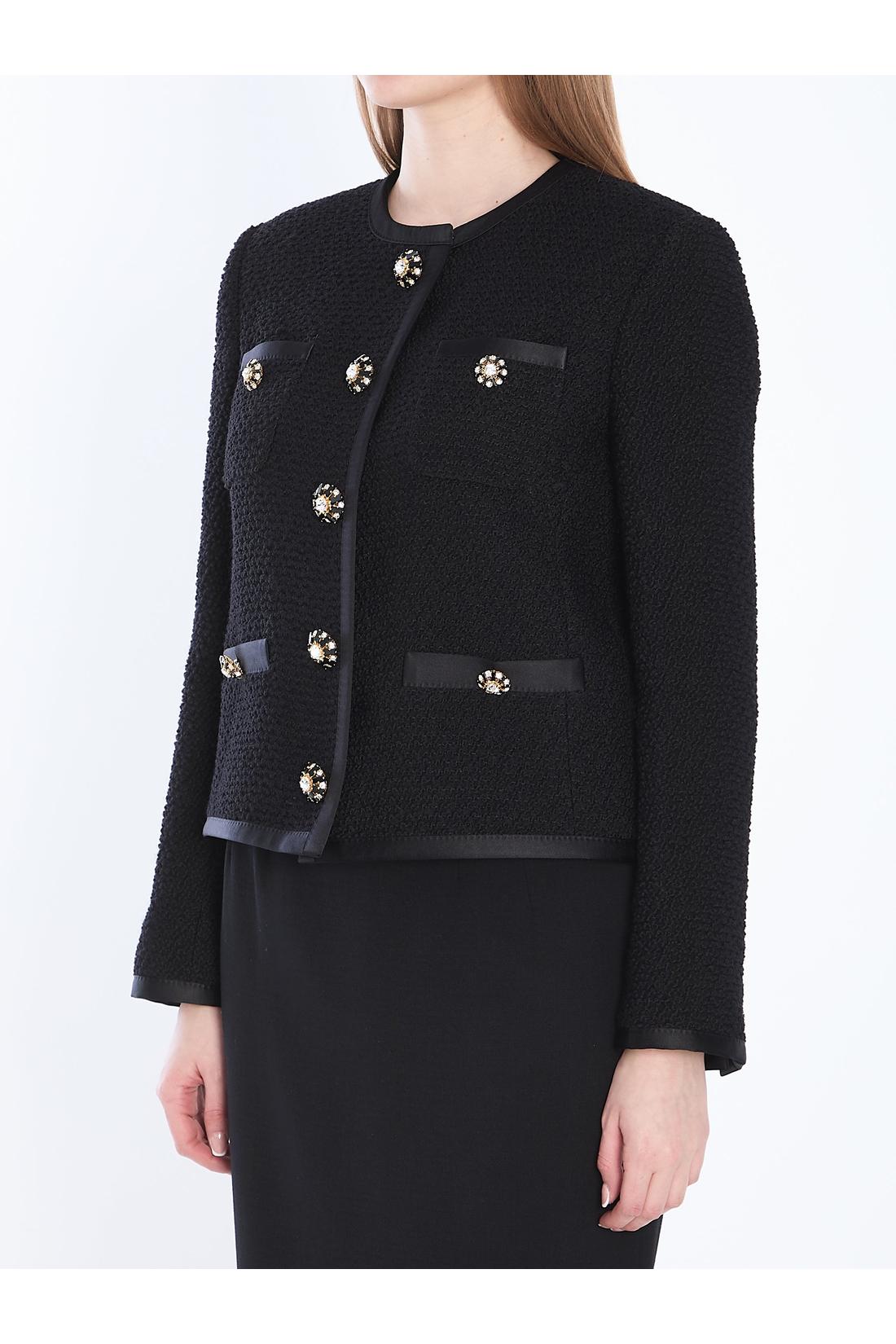 Dolce & Gabbana-OUTLET-SALE-Tweed single-breasted jacket-ARCHIVIST