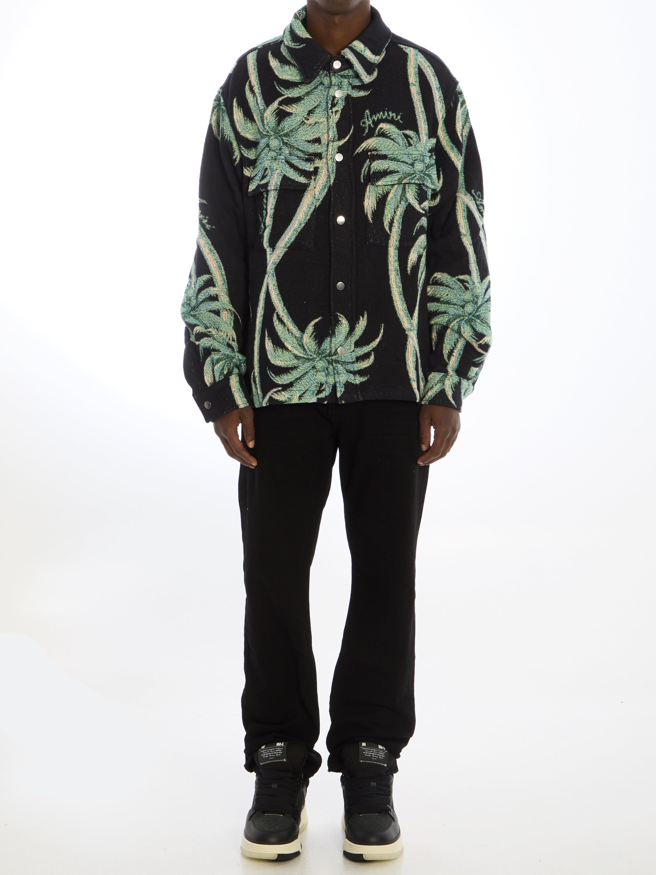 AMIRI-OUTLET-SALE-Twisted Palms Tapestry overshirt-ARCHIVIST