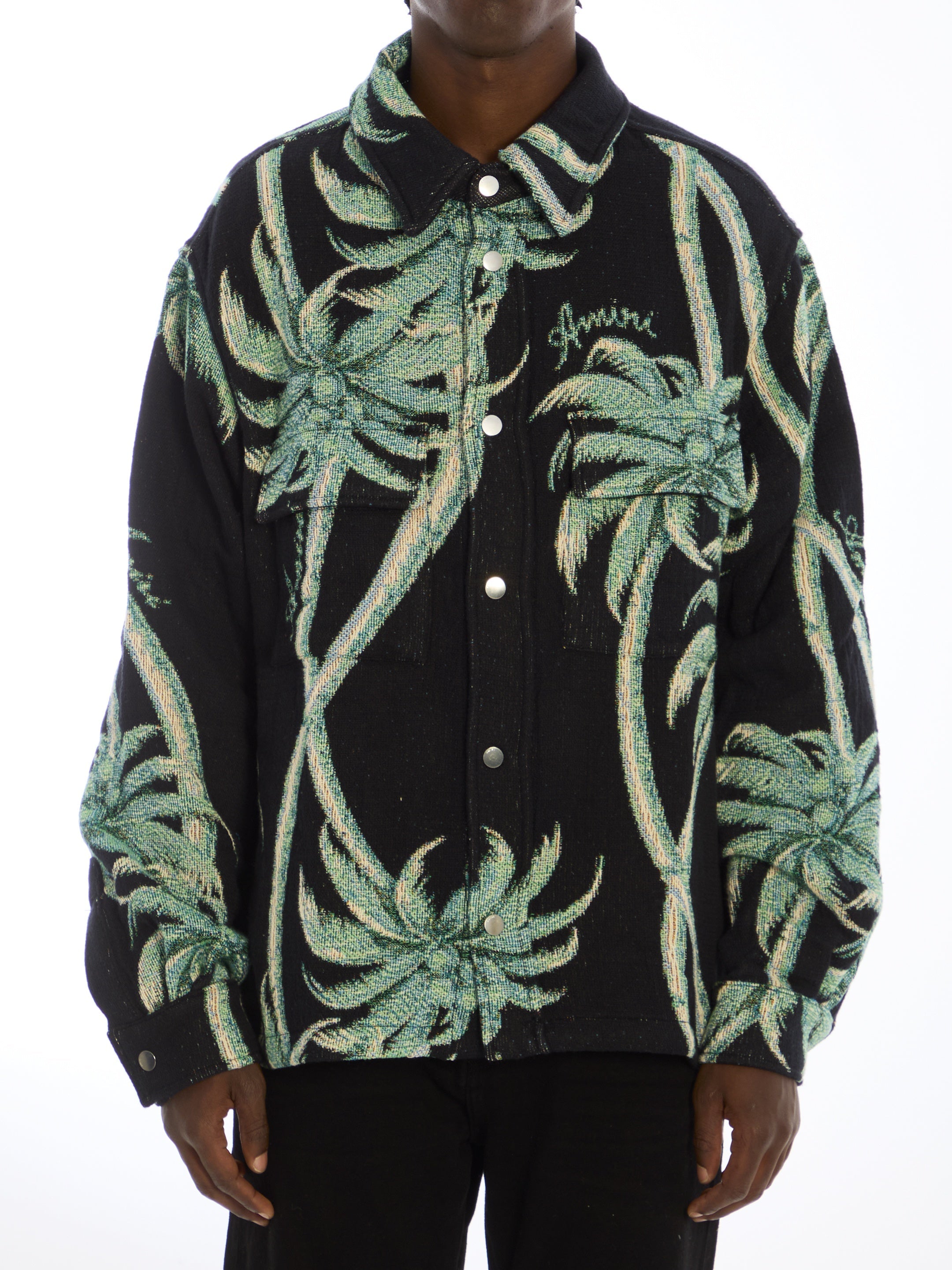 AMIRI-OUTLET-SALE-Twisted Palms Tapestry overshirt-ARCHIVIST